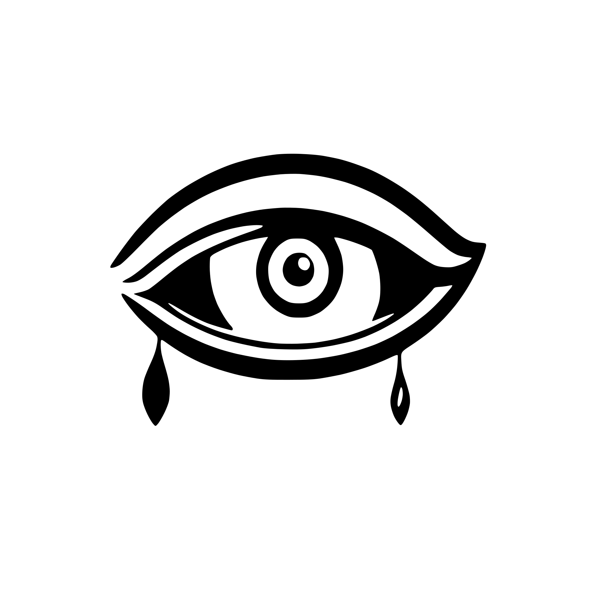 AI-generated SVG of a abstract eye with lashes
