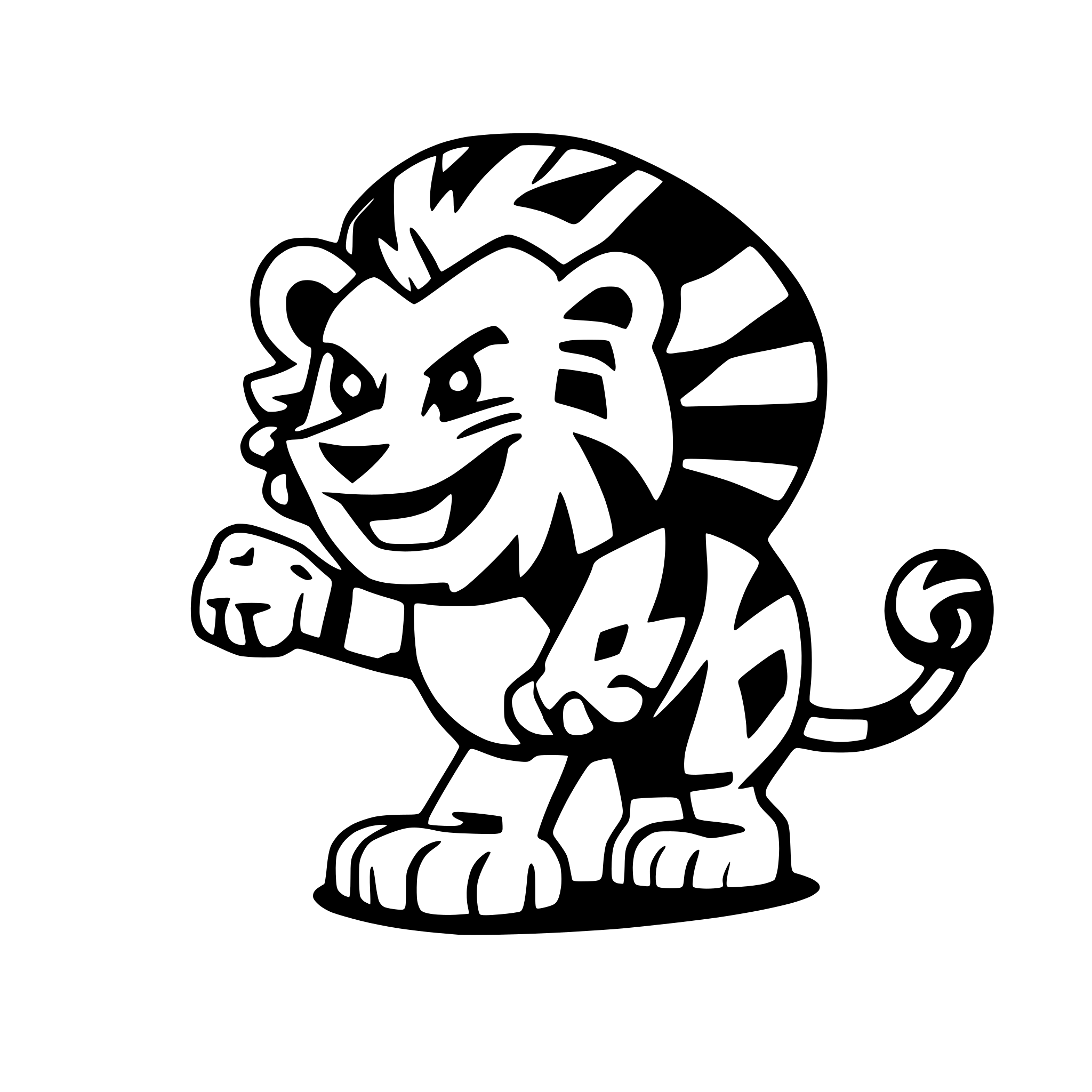 AI-generated SVG of a lion, fight, tiger