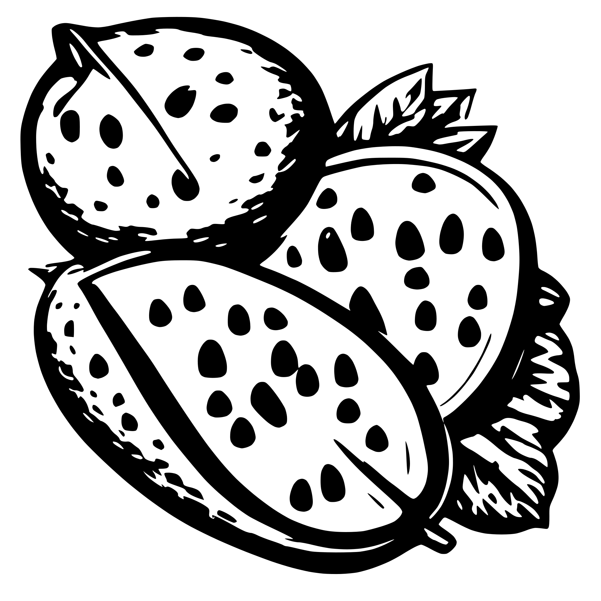 AI-generated SVG of a morango