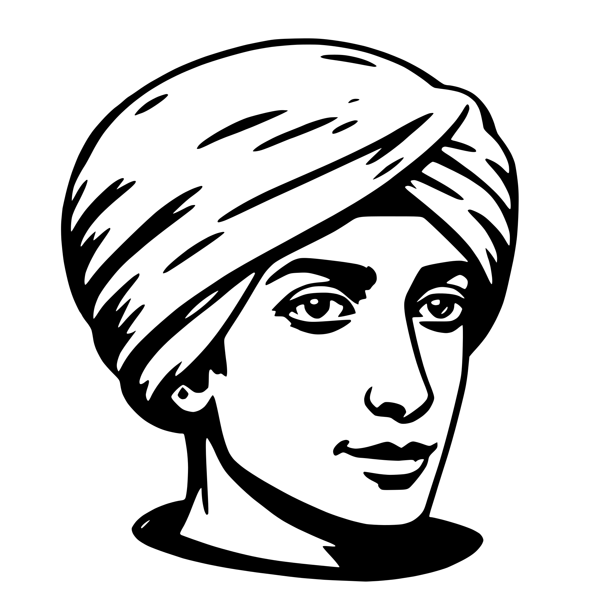 AI-generated SVG of 'turban'