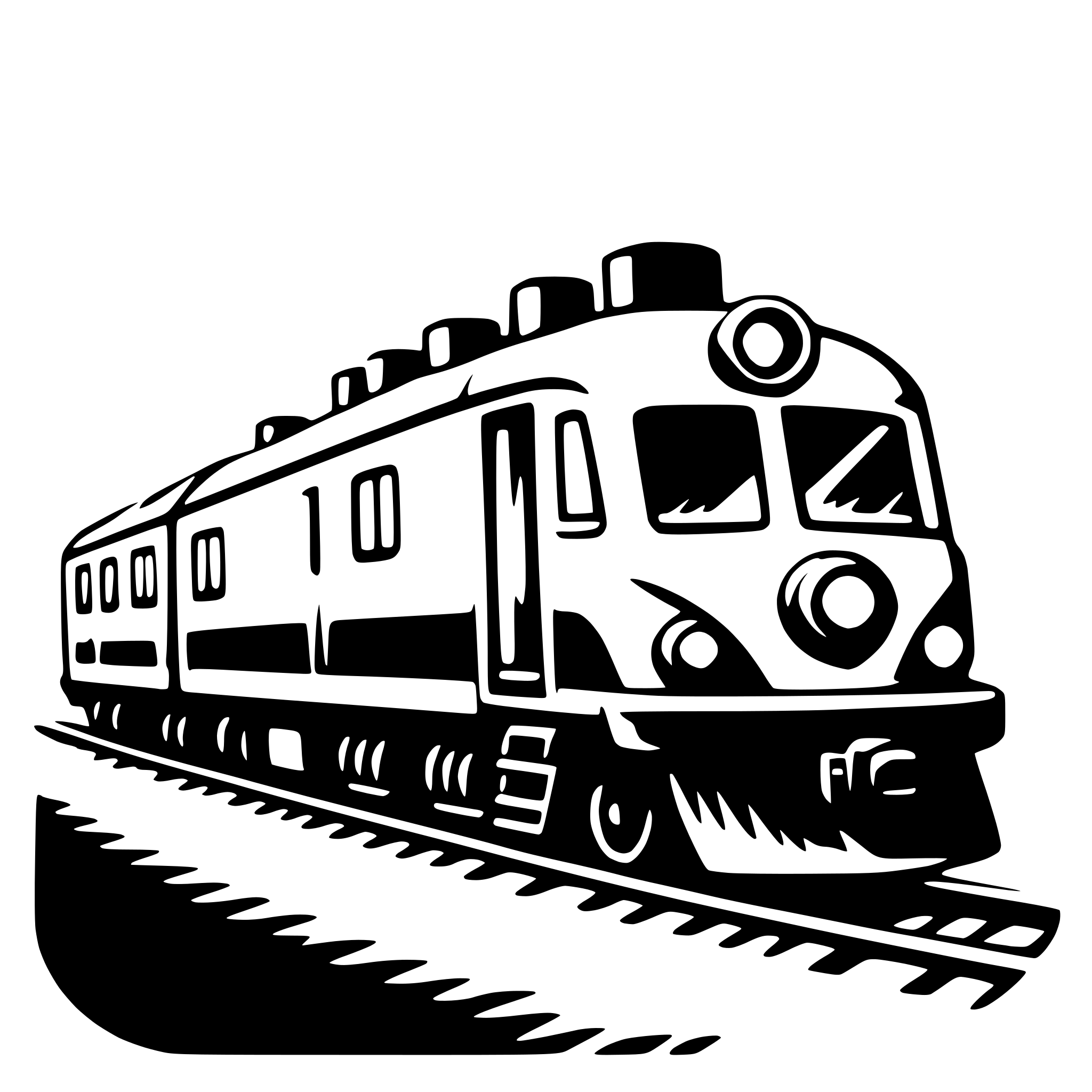 AI-generated SVG of 'train'