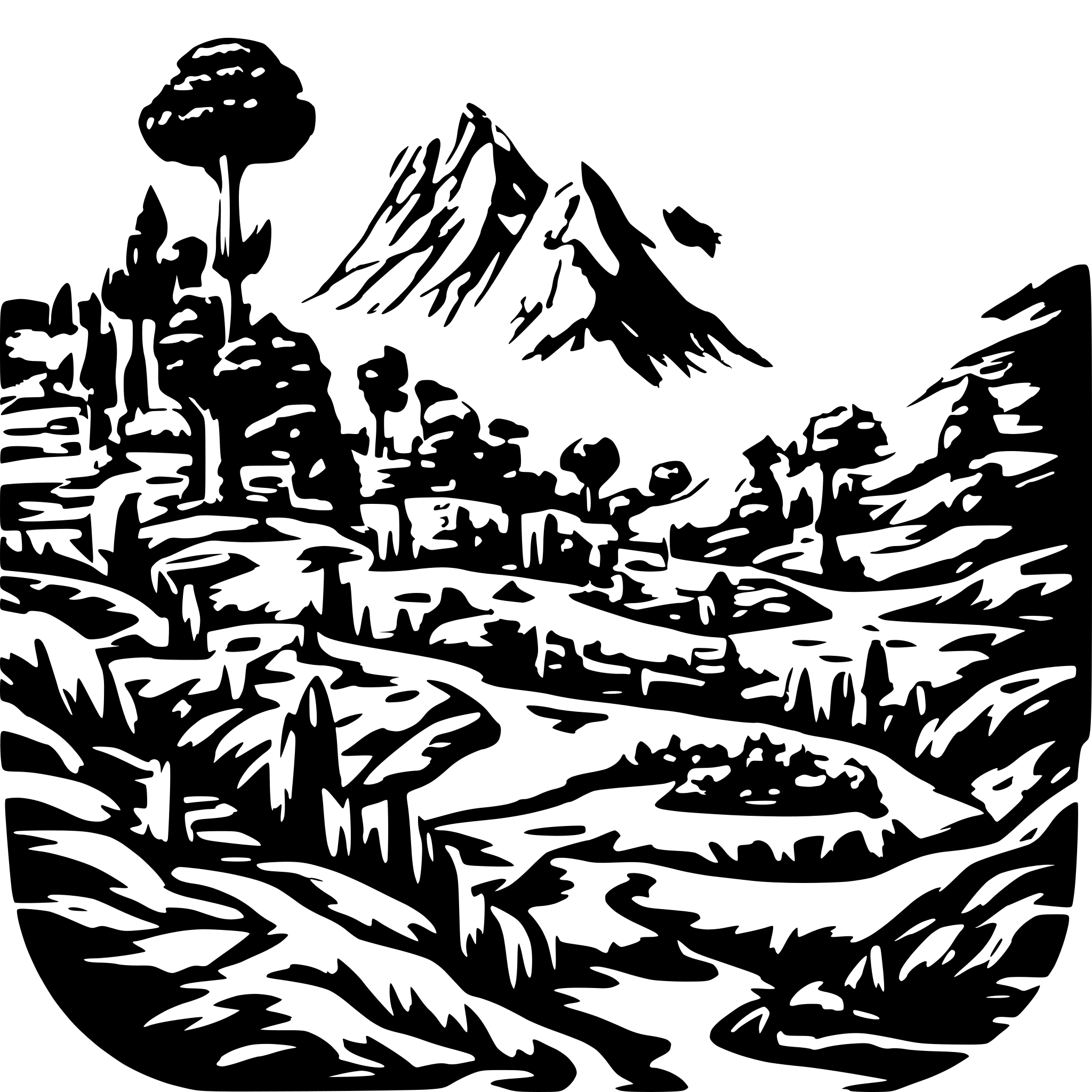 AI-generated SVG of a planina Nazc v Peru