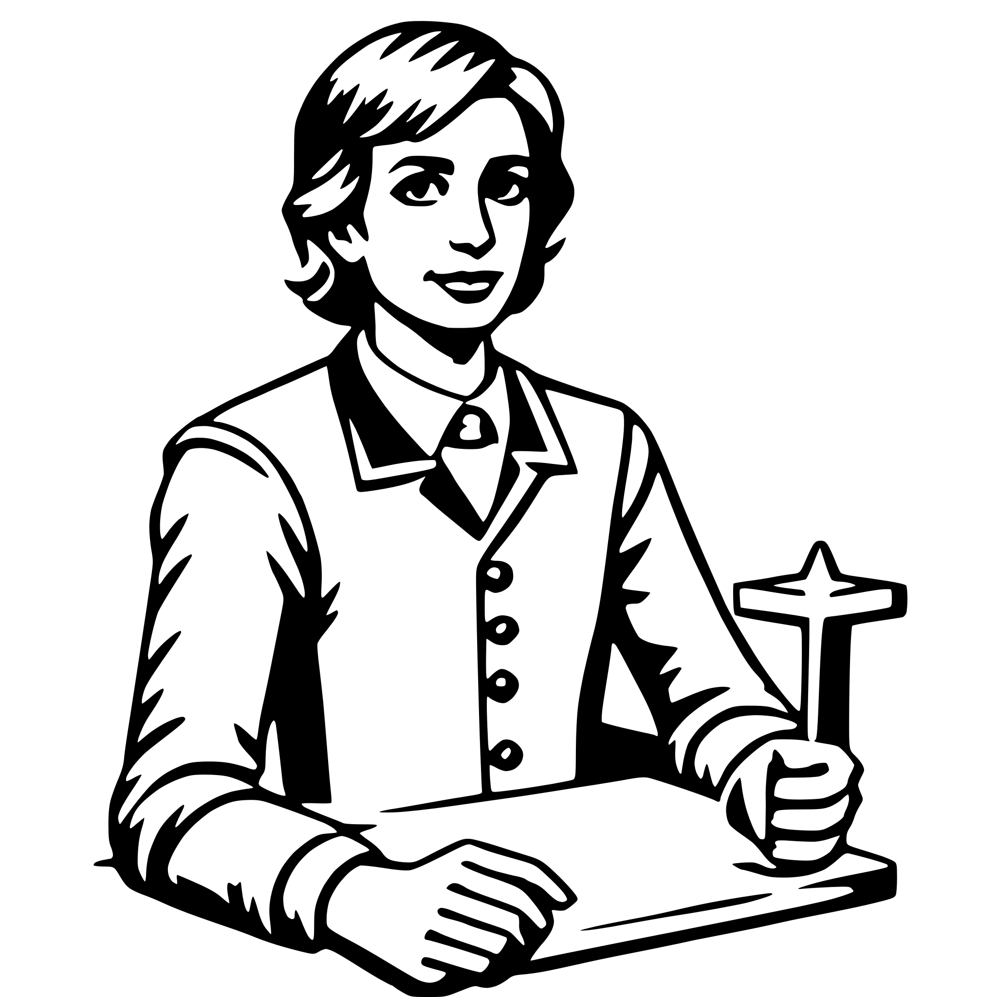 AI-generated SVG of a teacher