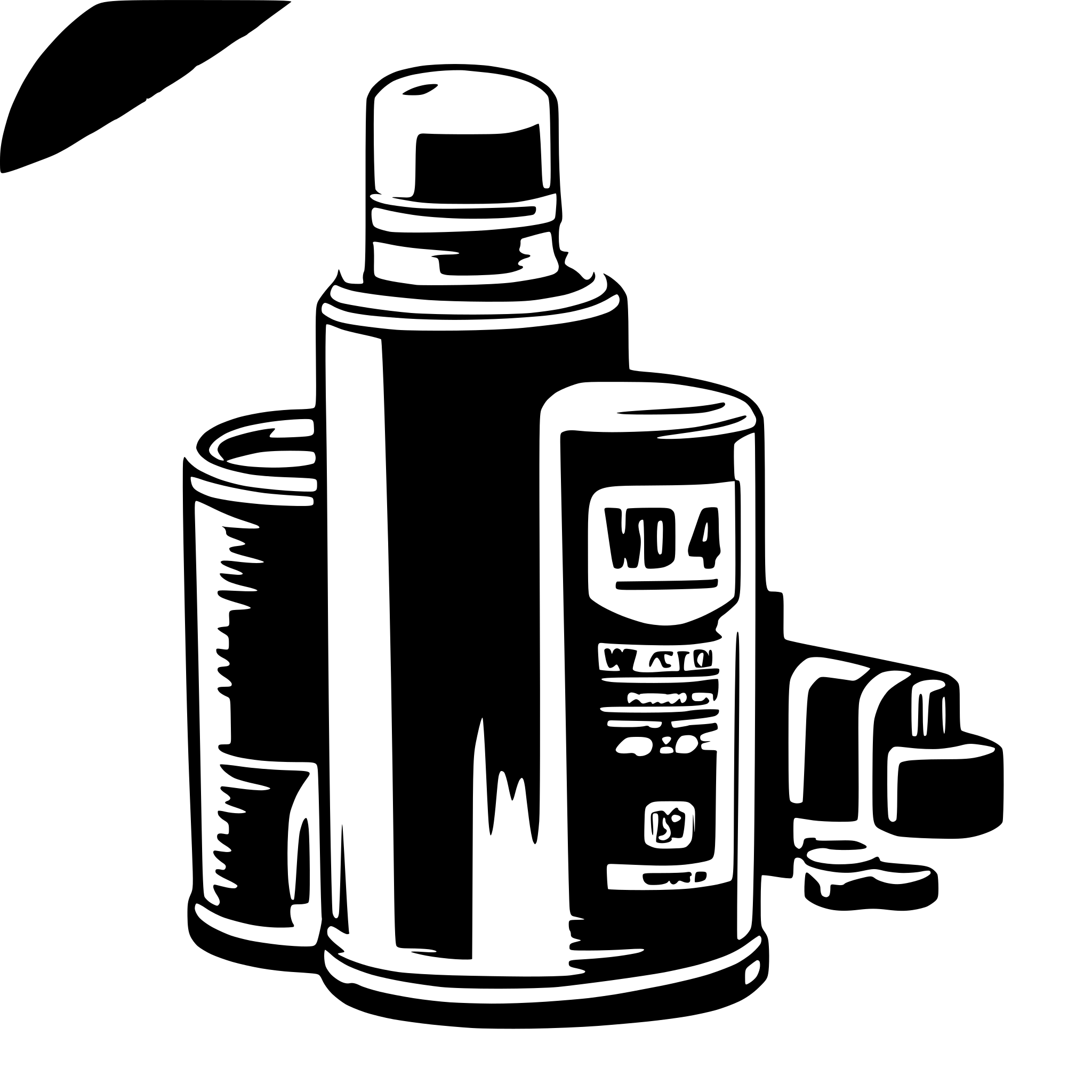 AI-generated SVG of a WD 40