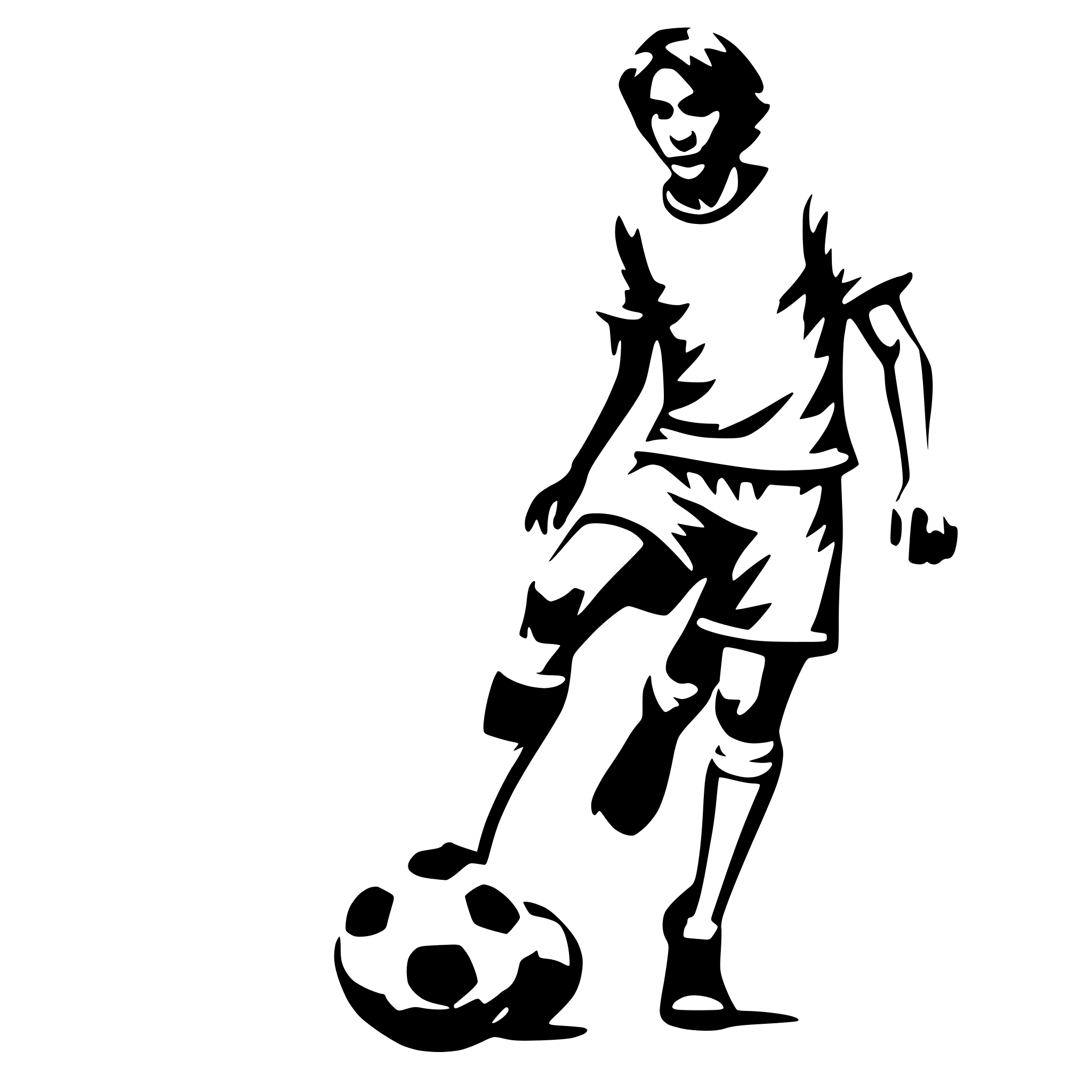 AI-generated SVG of 'soccer player'