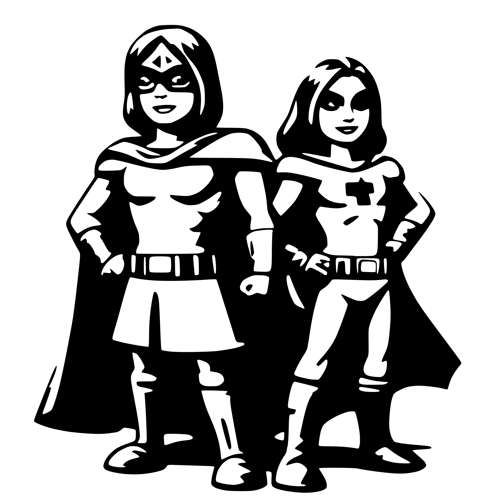 AI-generated SVG of 'superheros'