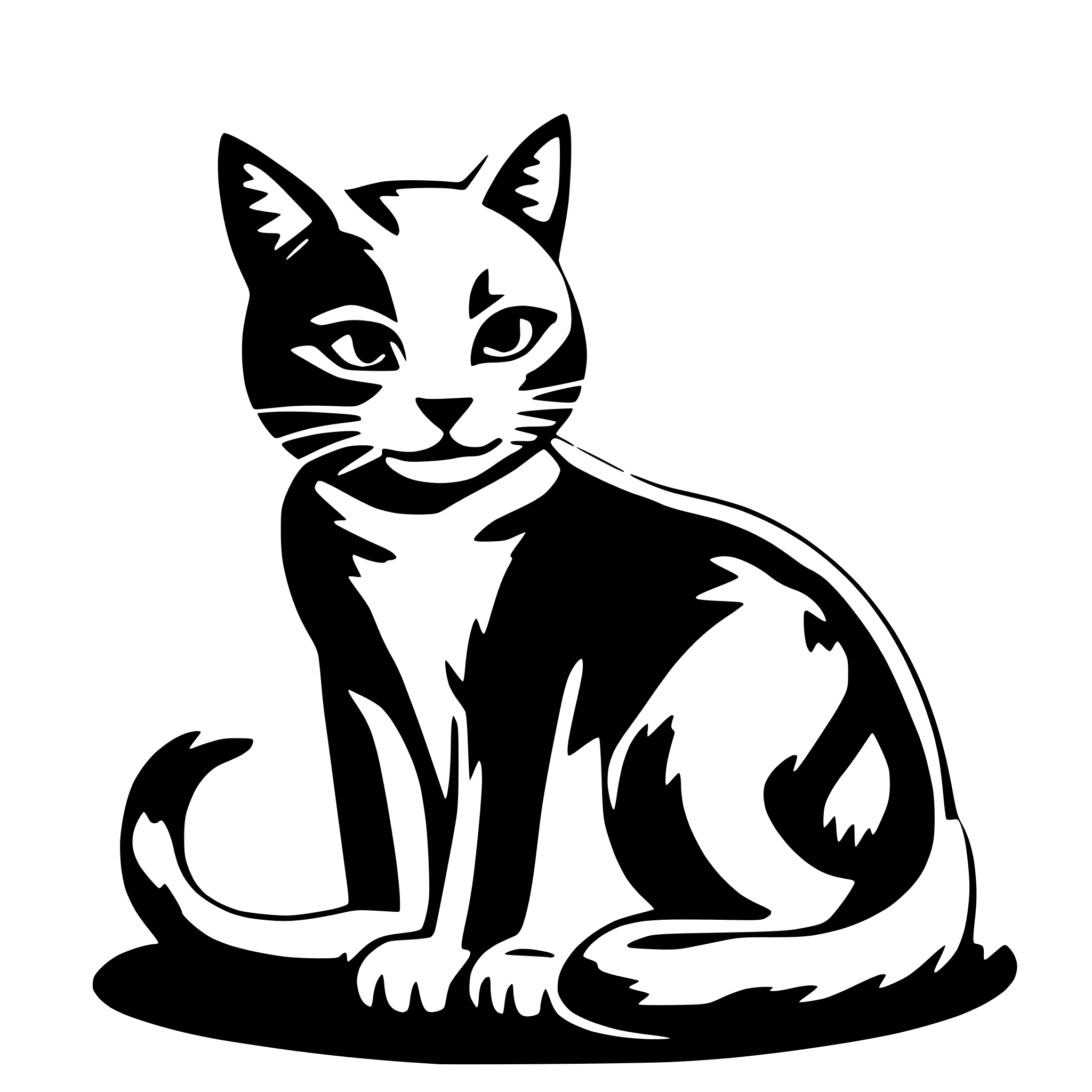 AI-generated SVG of a cat love nicole