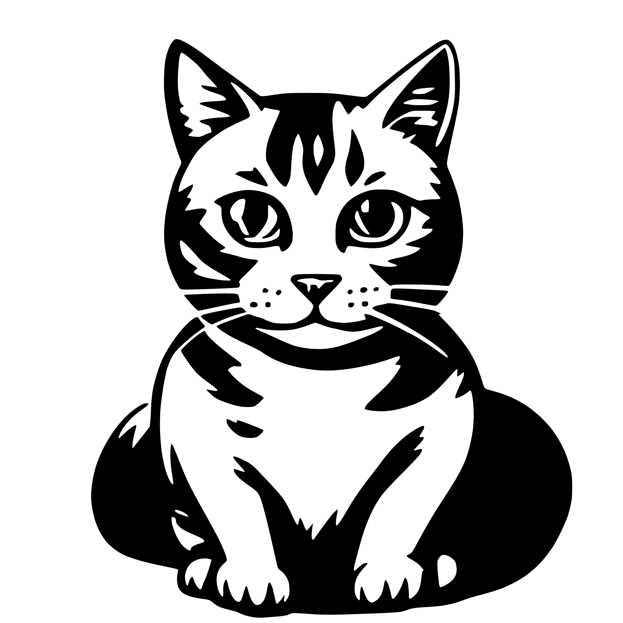 AI-generated SVG of 'cat'