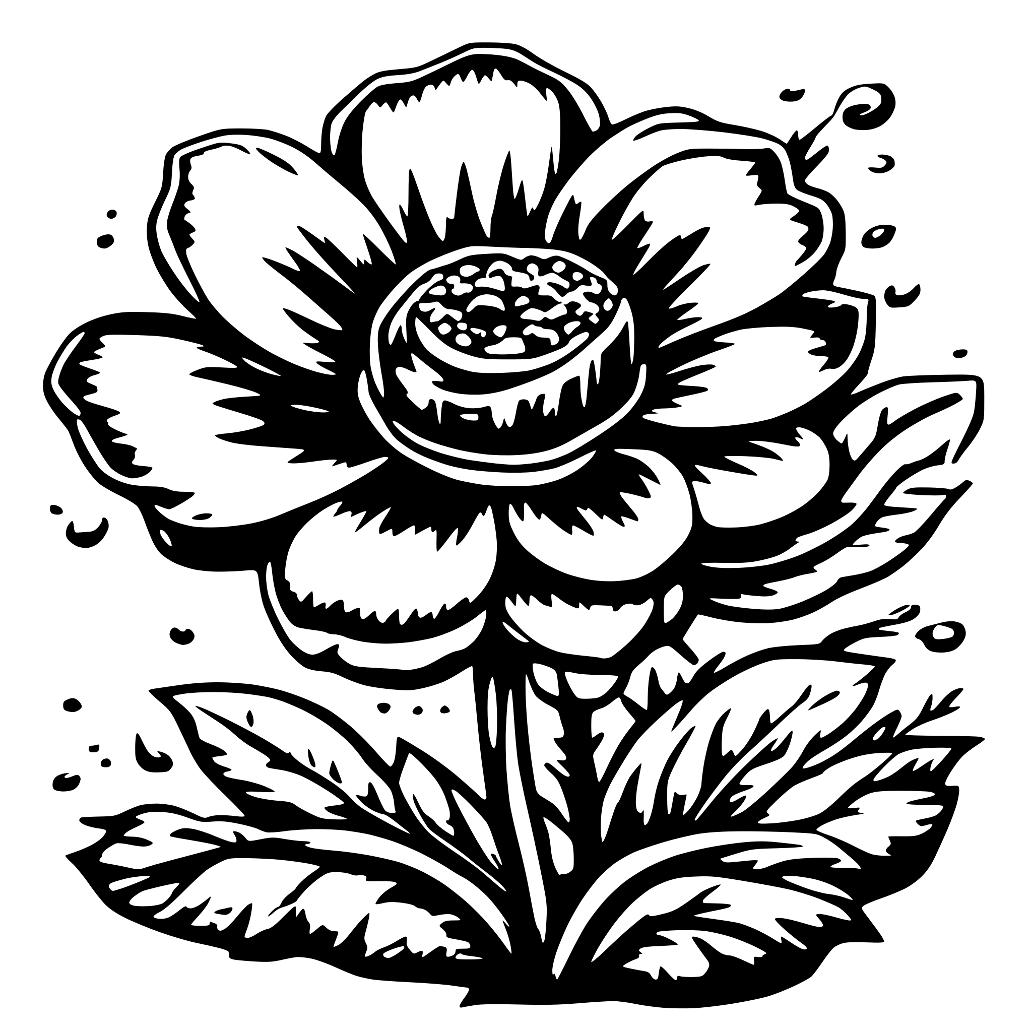 AI-generated SVG of a flower