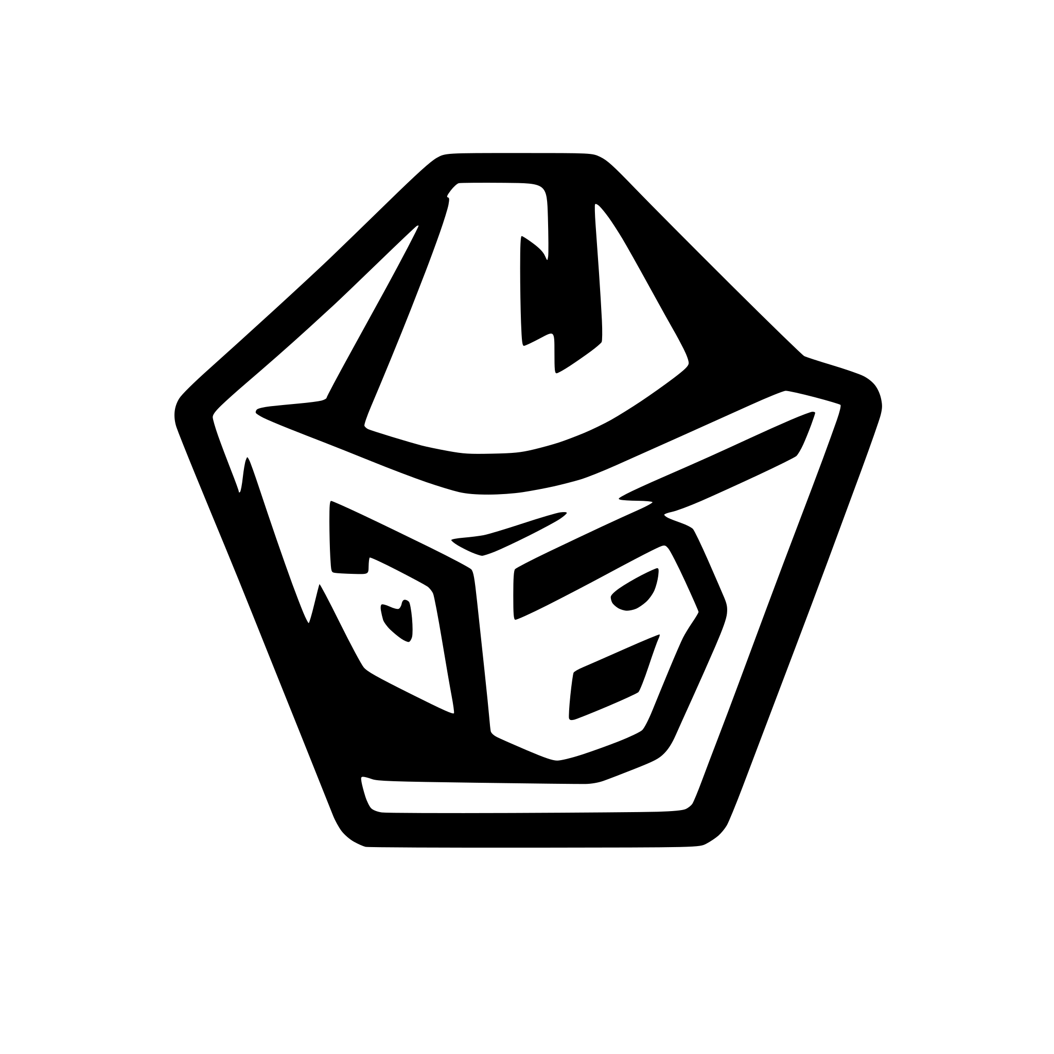 AI-generated SVG of a a logo for project named Daemon that uses AI to detect cheaters