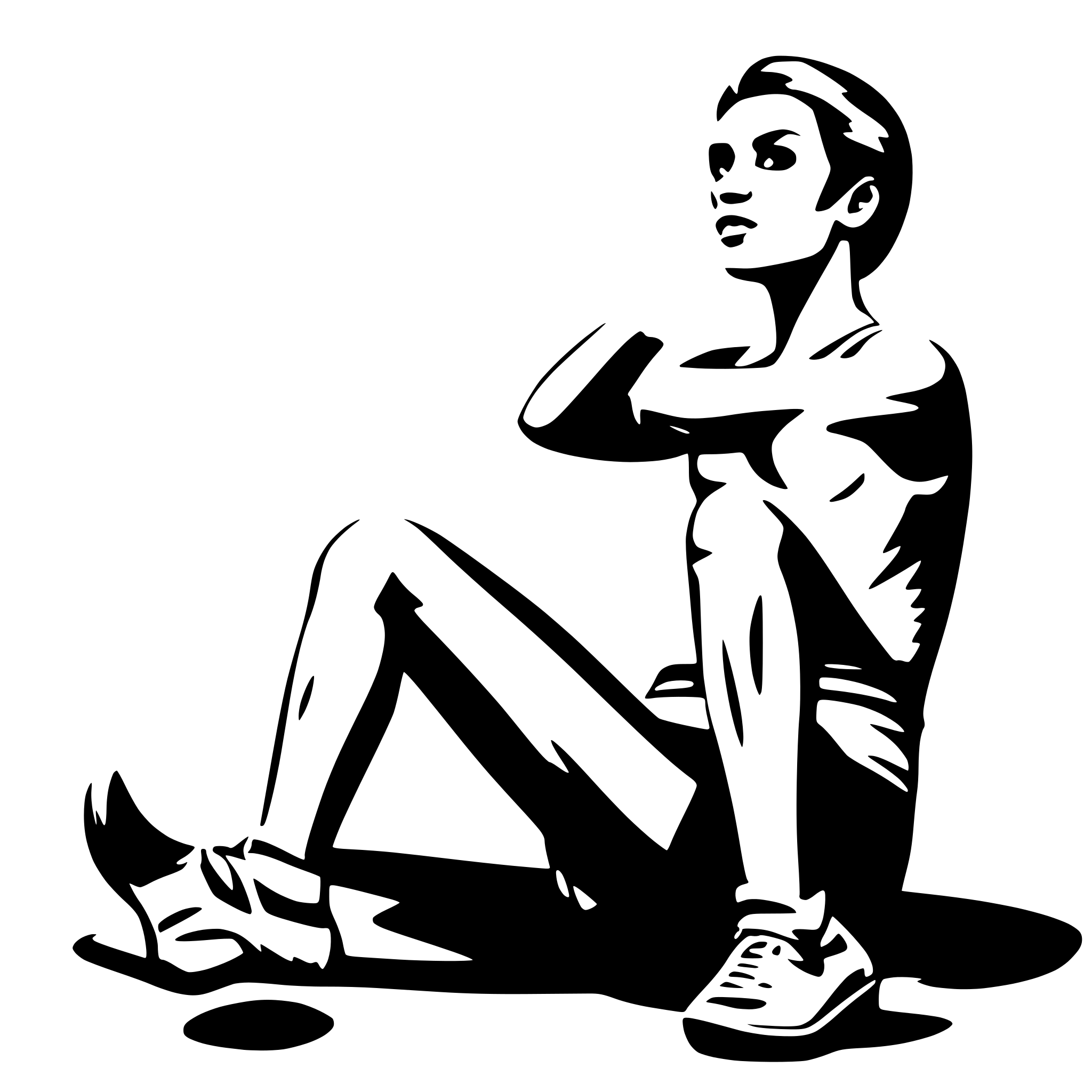 AI-generated SVG of 'sit-up exercise'