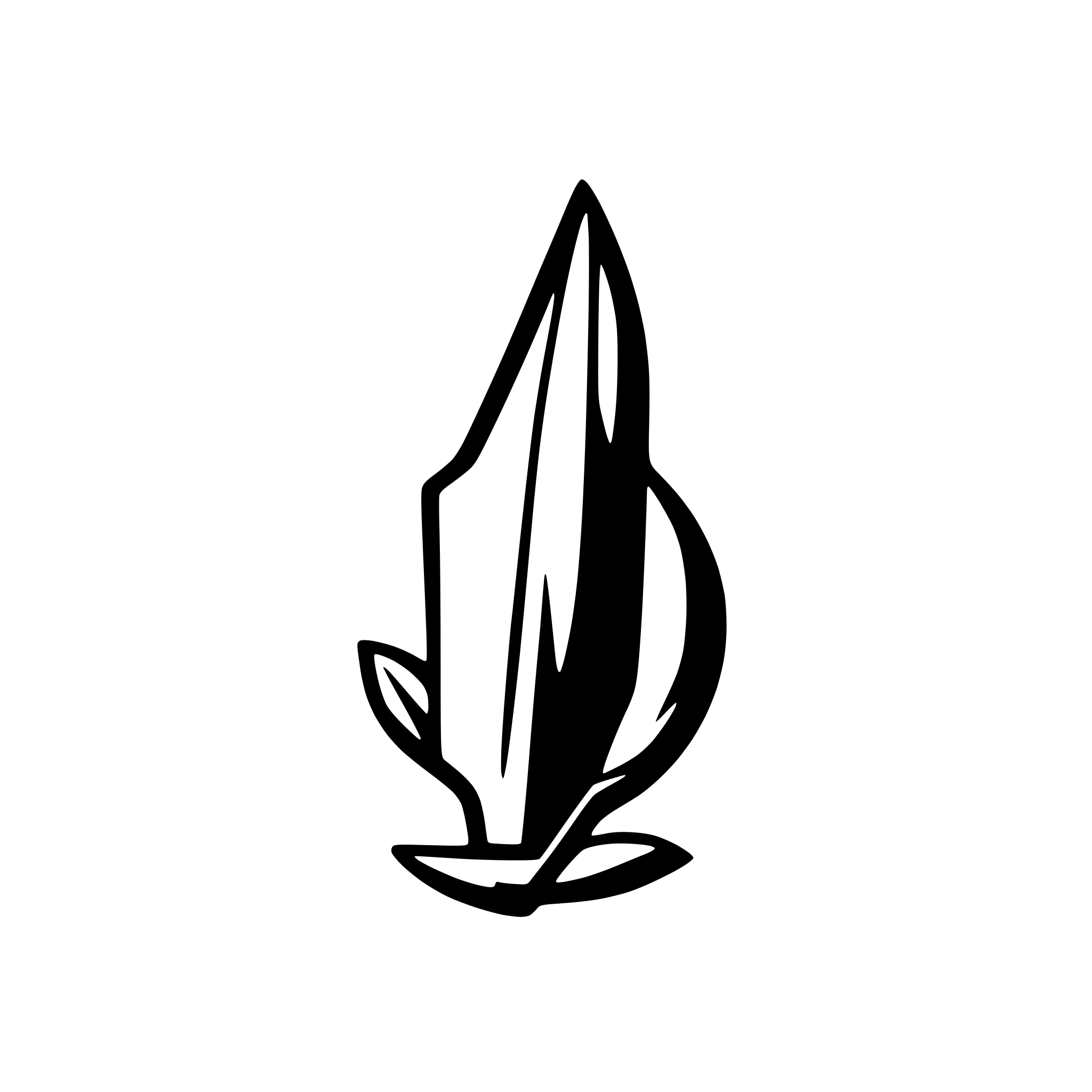 AI-generated SVG of 'knife simple'