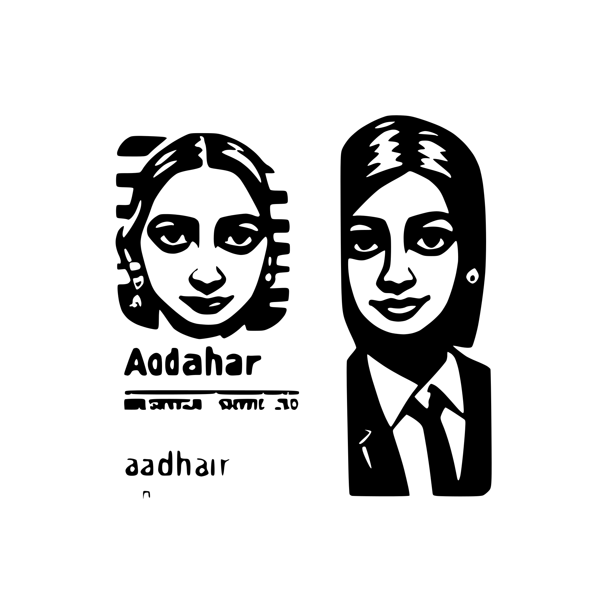 AI-generated SVG of a aadhaar card