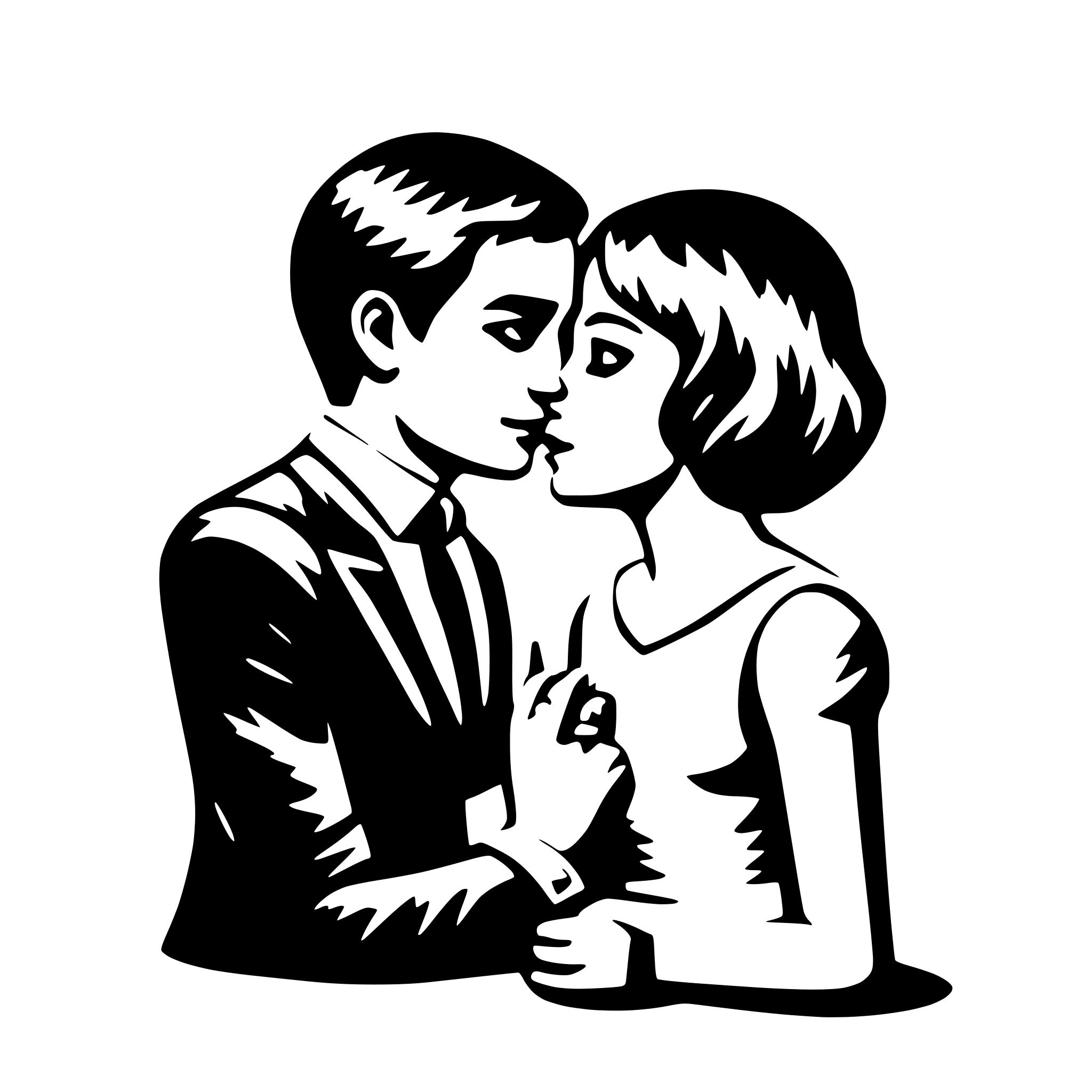 AI-generated SVG of a love