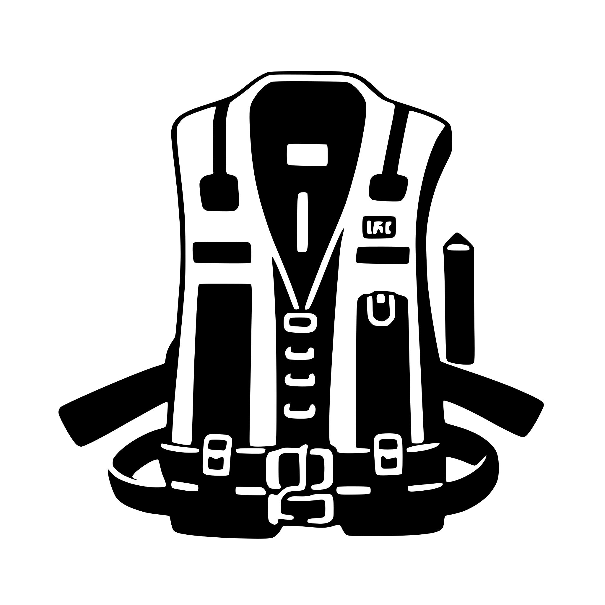 AI-generated SVG of a lifejacket