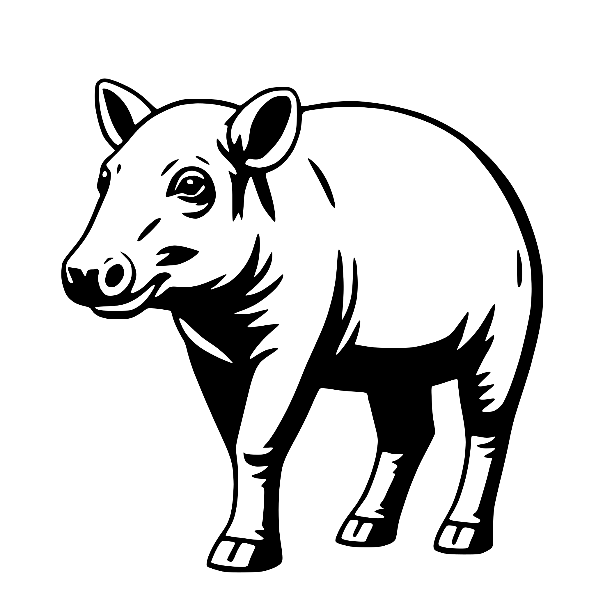 AI-generated SVG of 'tapir'