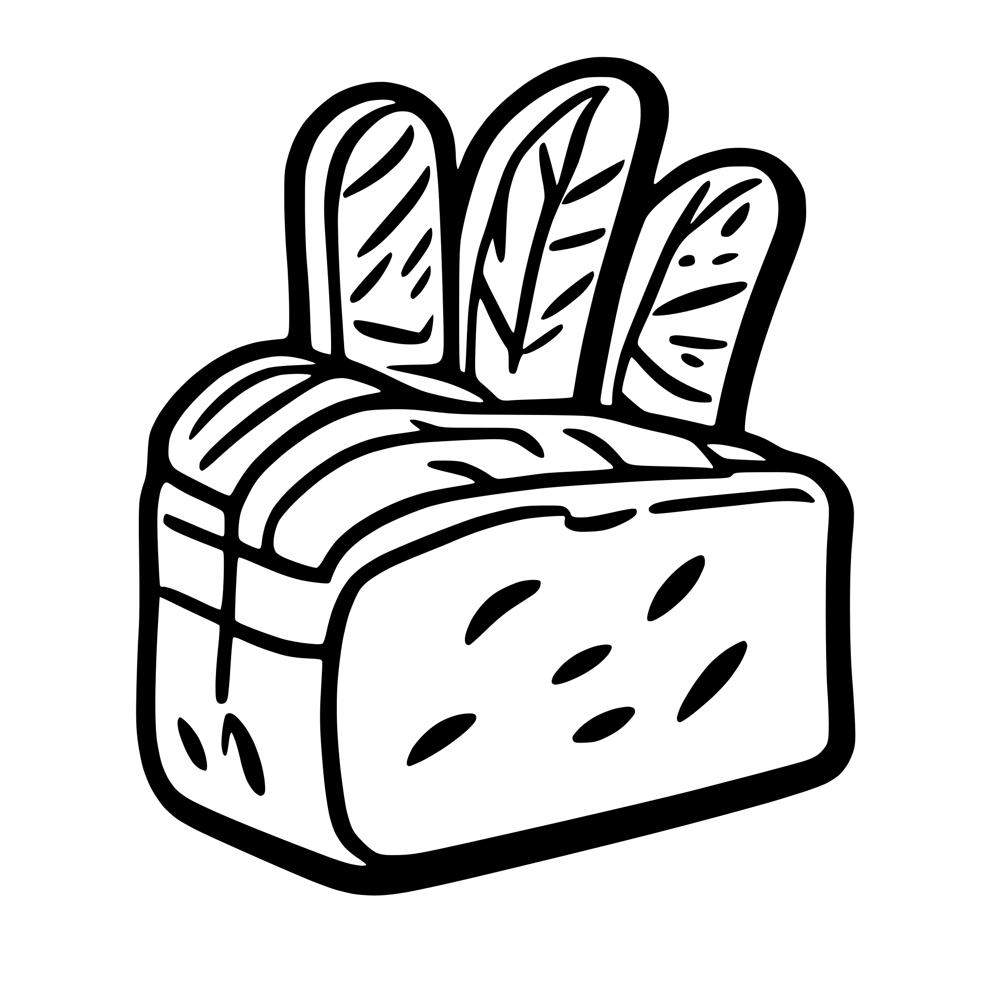 AI-generated SVG of a simple bread line