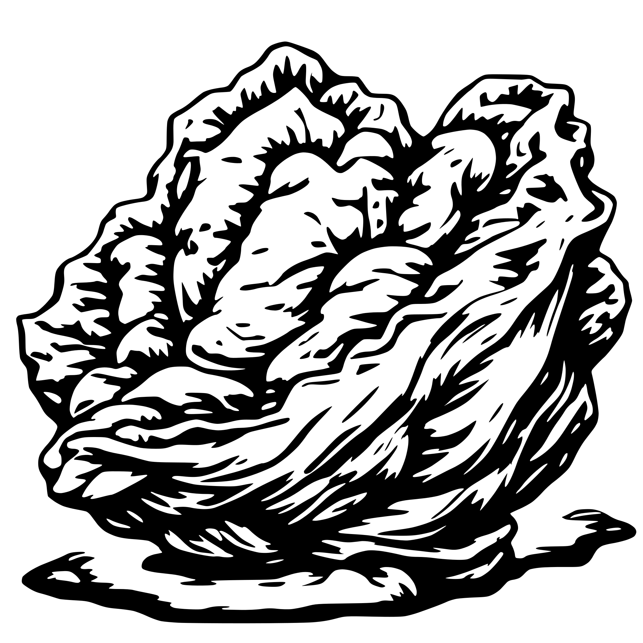 AI-generated SVG of 'lettuce holding a thumb up'