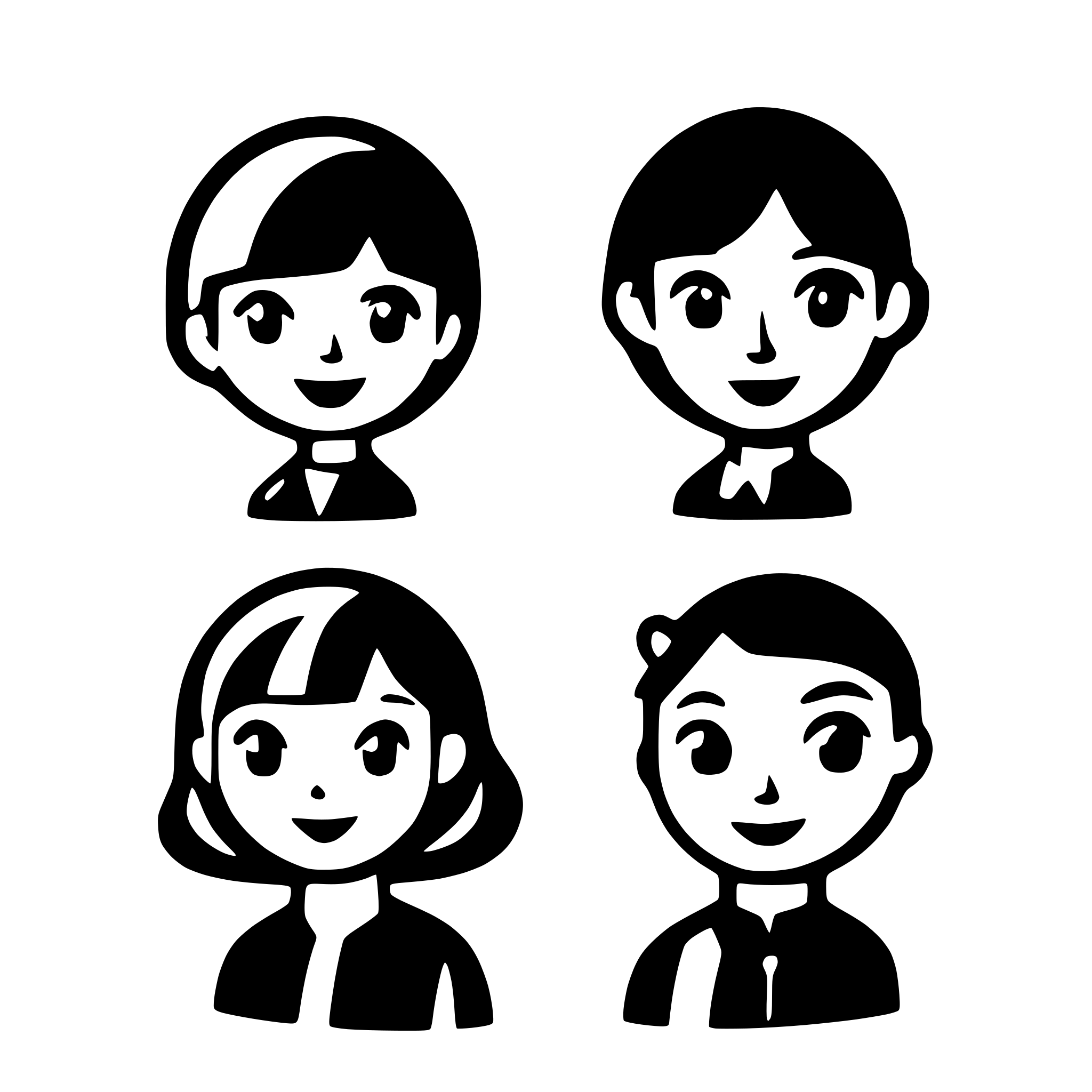 AI-generated SVG of 'three peoples from top pov'