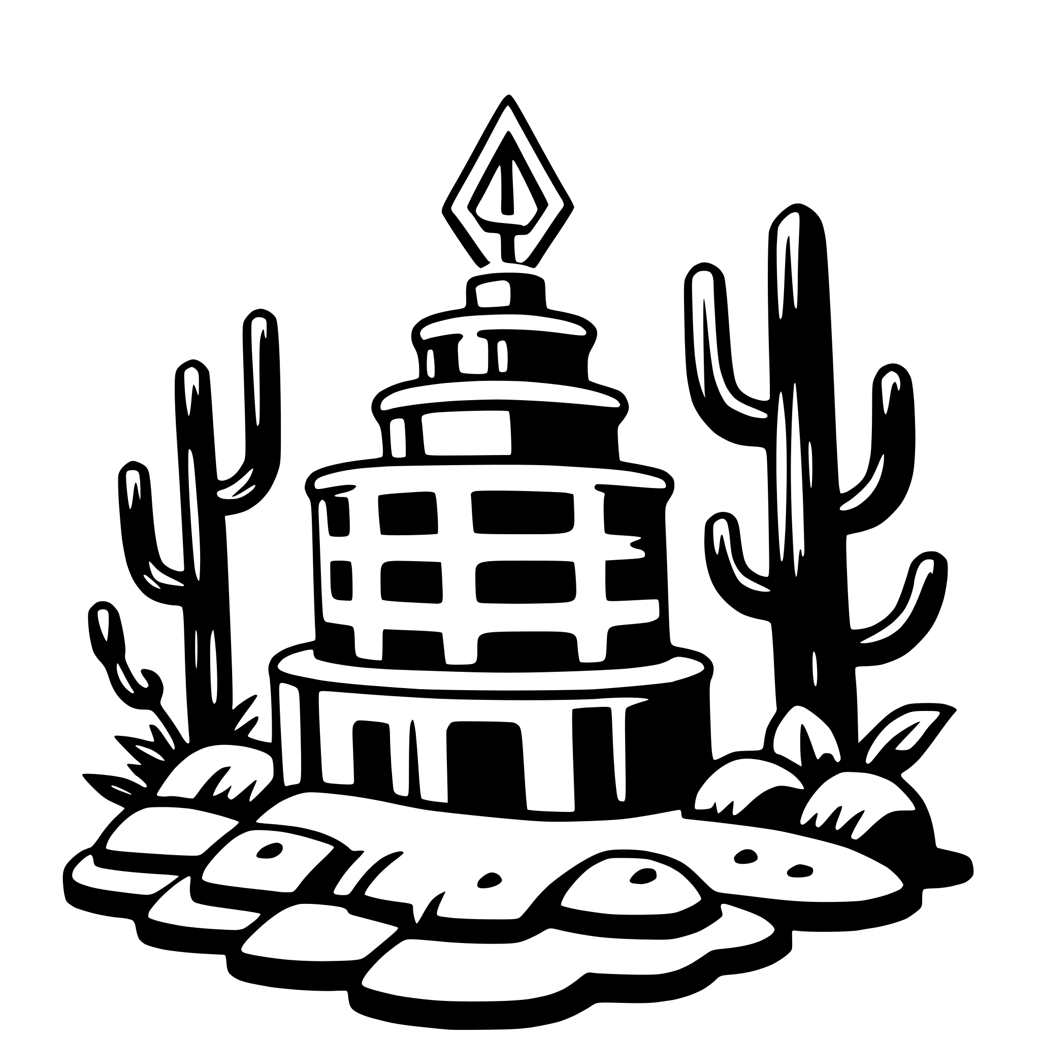 AI-generated SVG of a chalchiuhtlicue