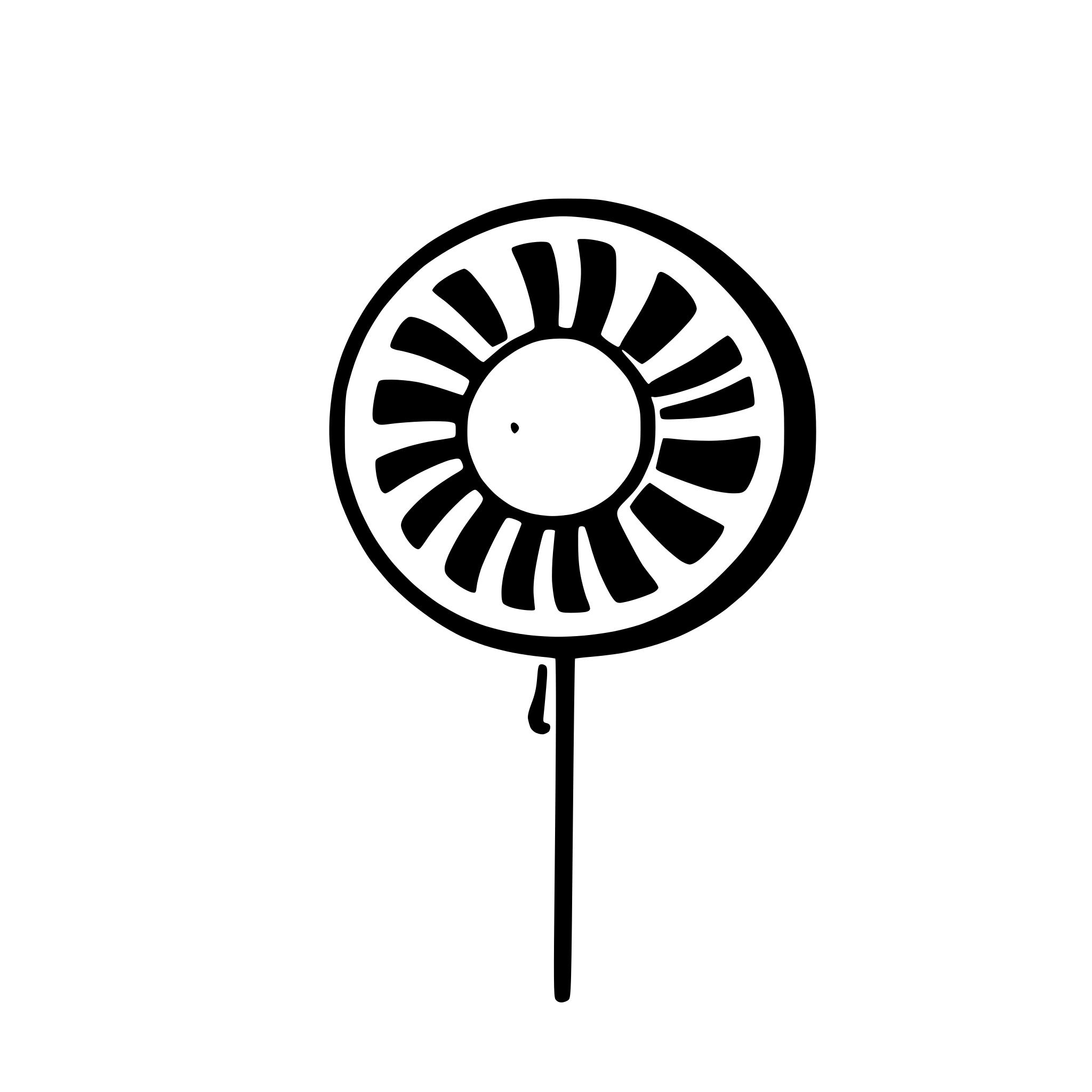 AI-generated SVG of a A fan blowing air
