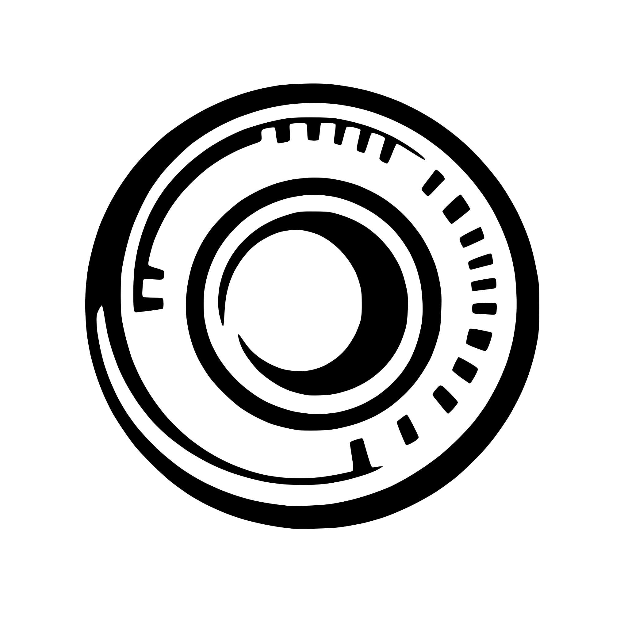 AI-generated SVG of 'abstract camera lens aperture'