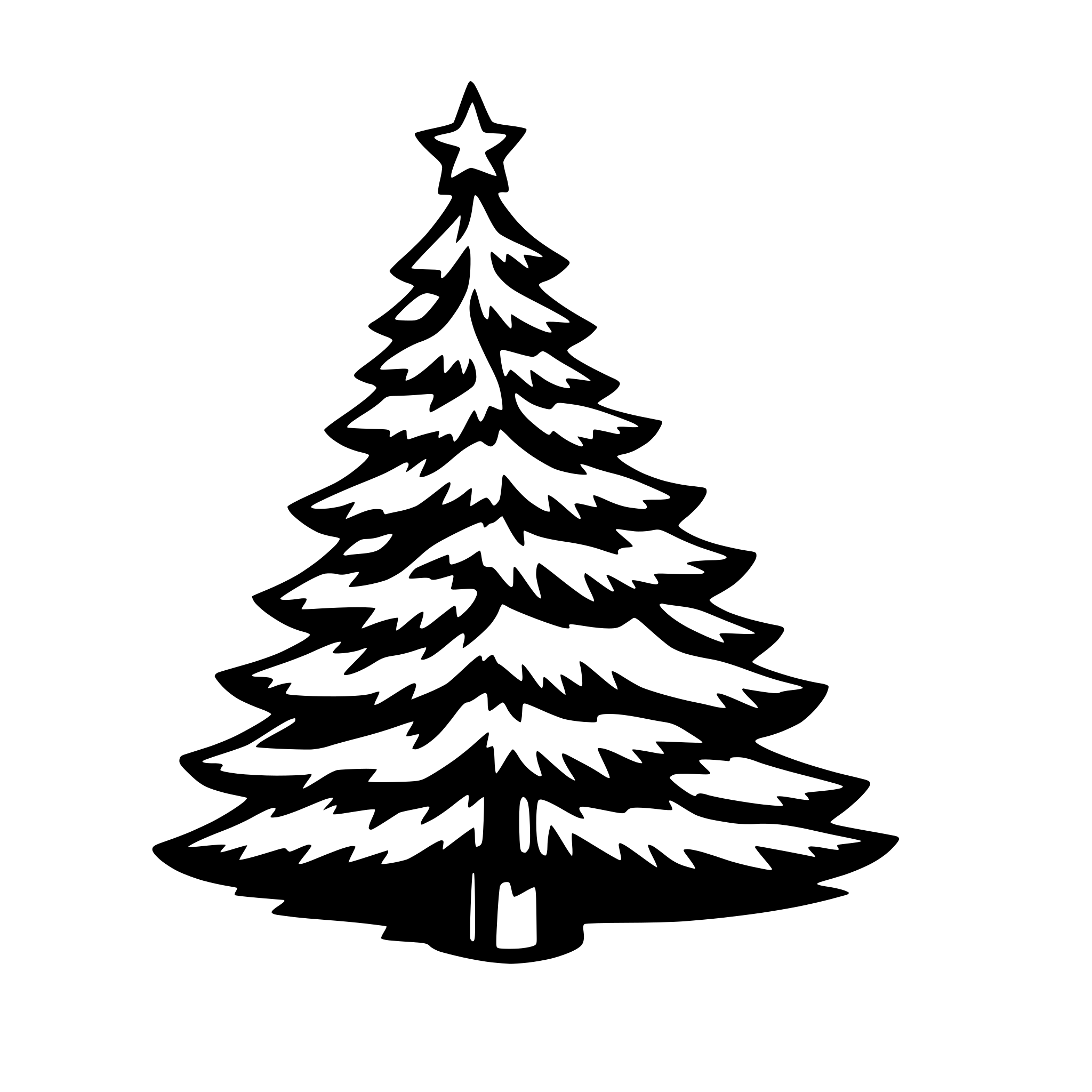 AI-generated SVG of 'christmas tree'