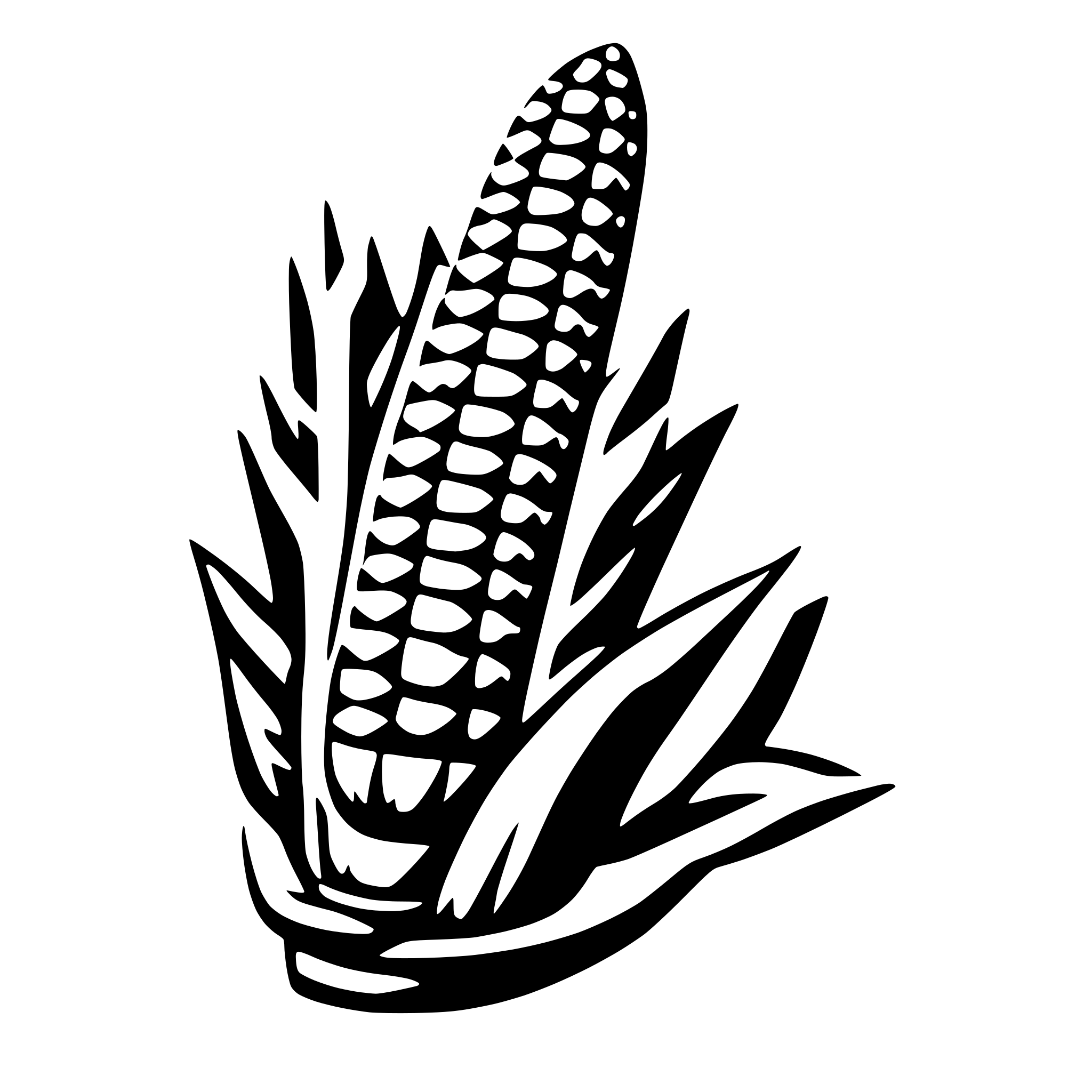 AI-generated SVG of a corn on the cob