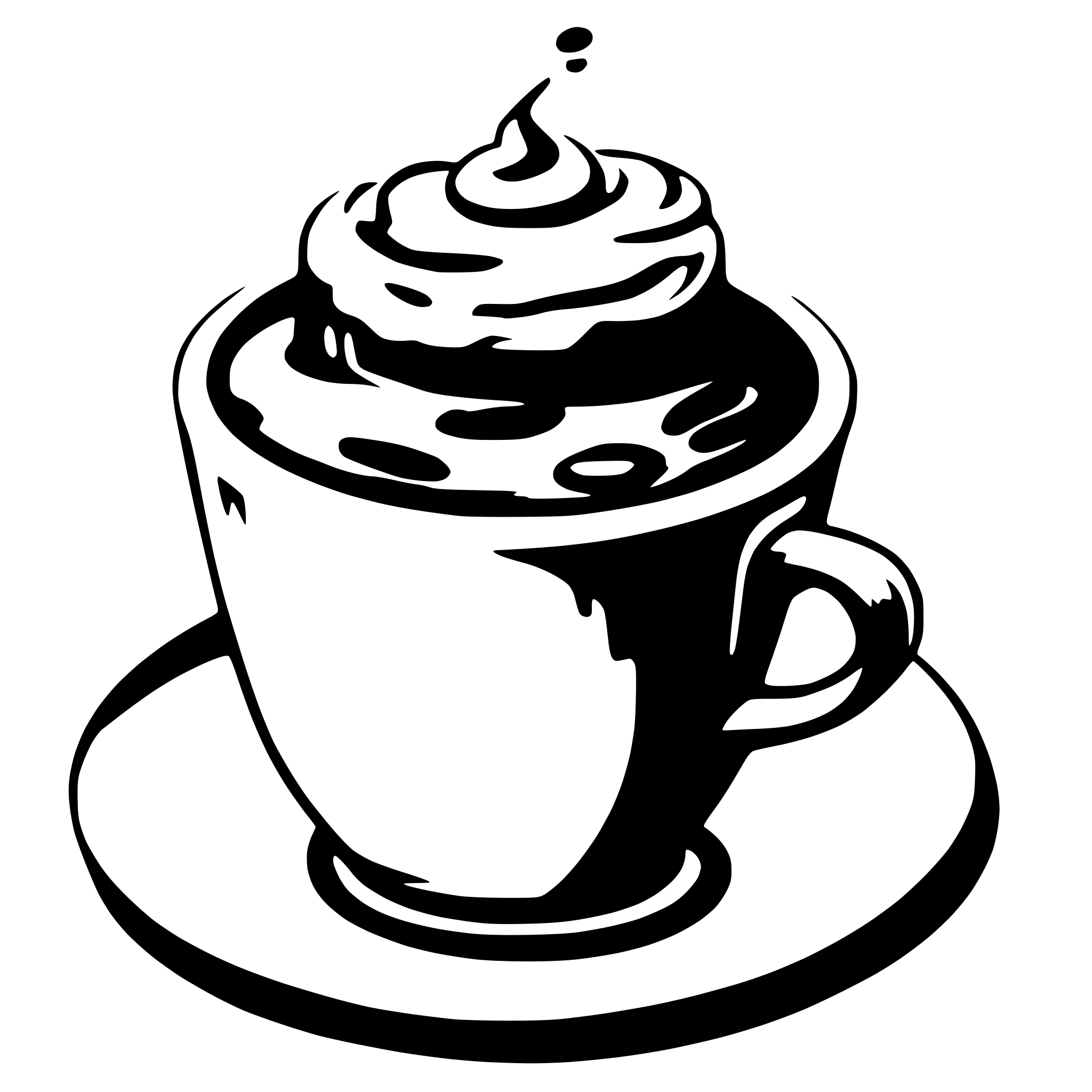 AI-generated SVG of 'coffee milk foam shape'