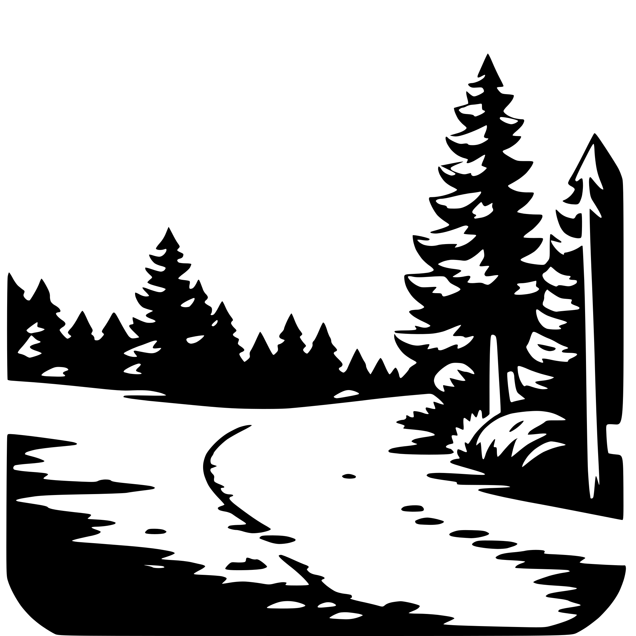 AI-generated SVG of 'mountains and trees'