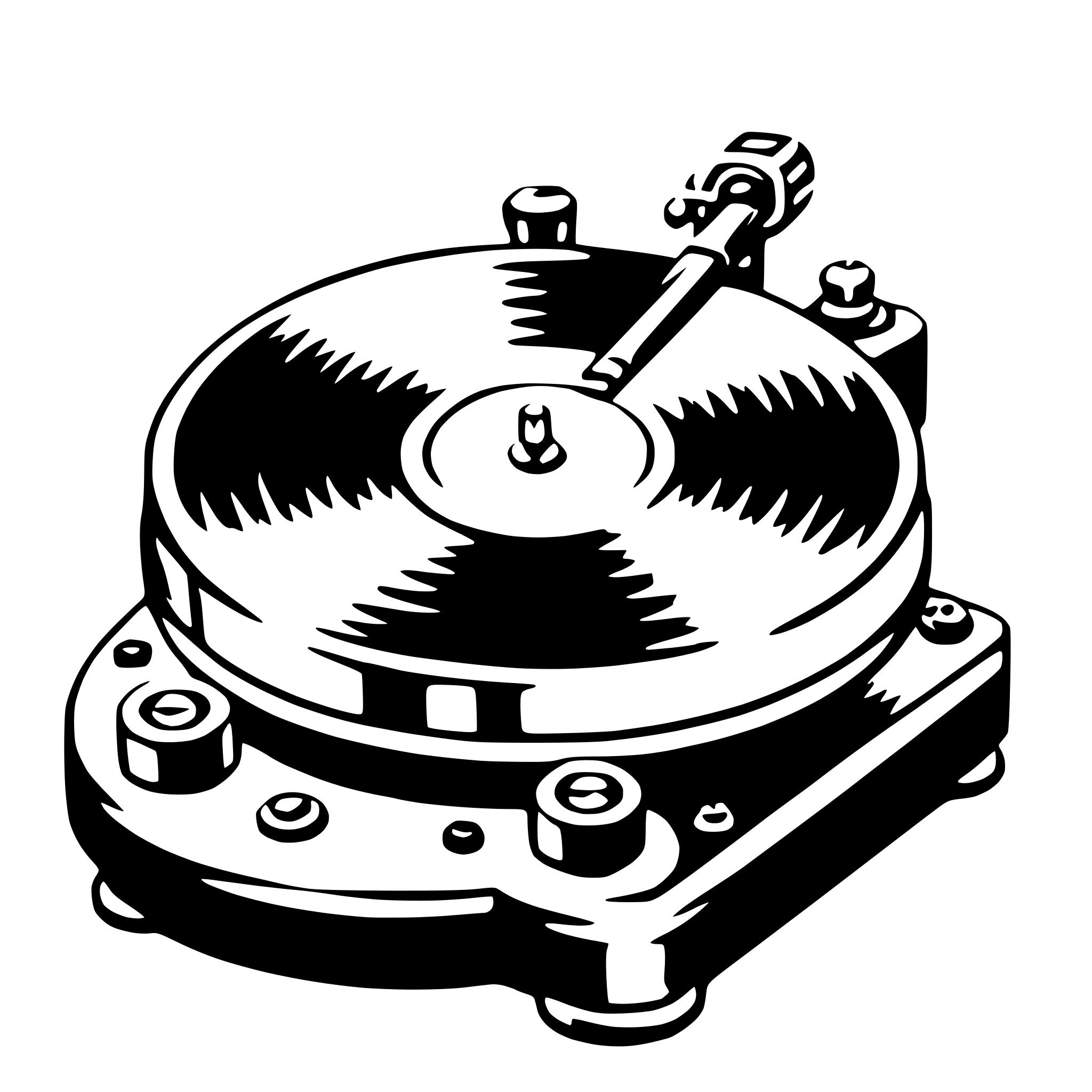 AI-generated SVG of a turntable