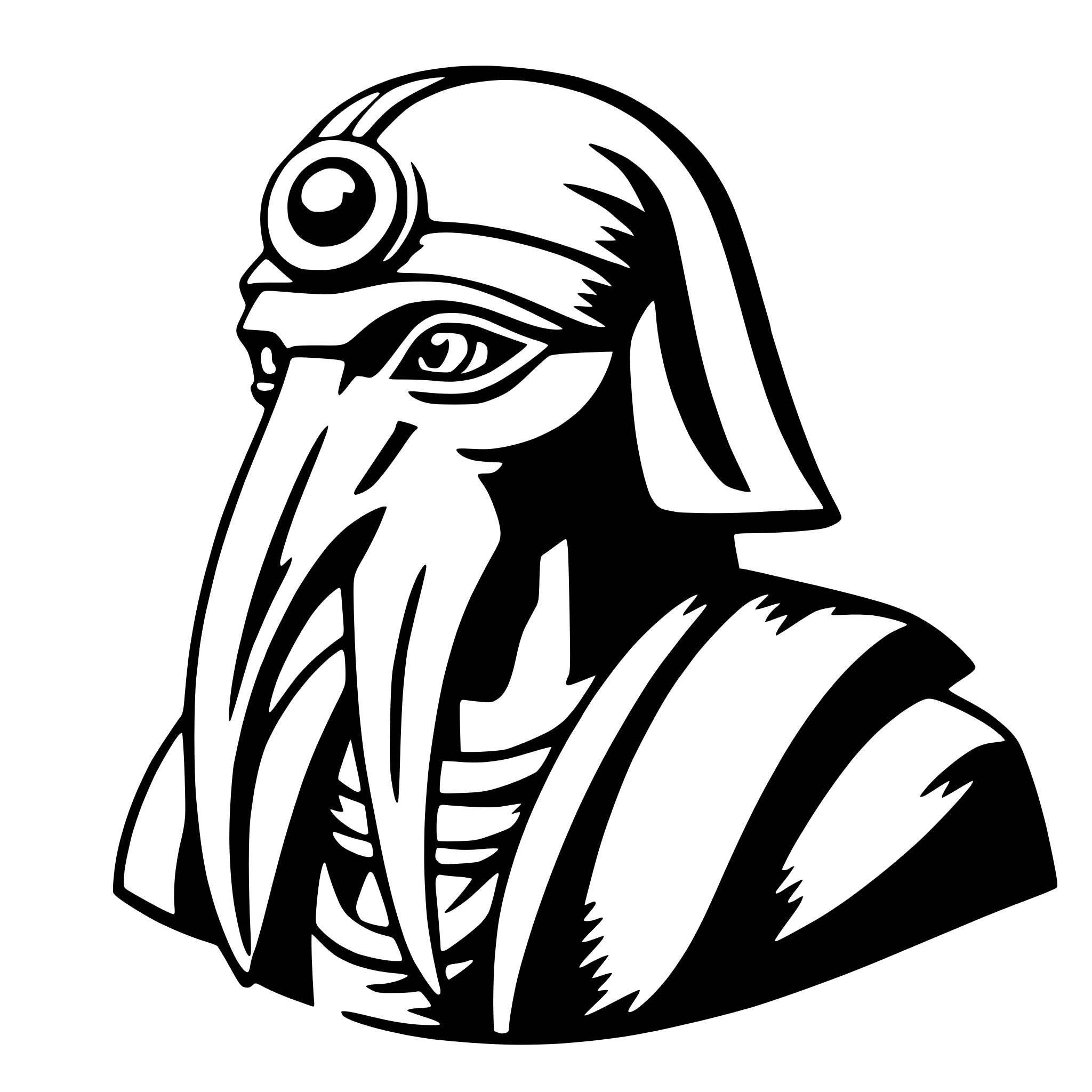 AI-generated SVG of a thoth