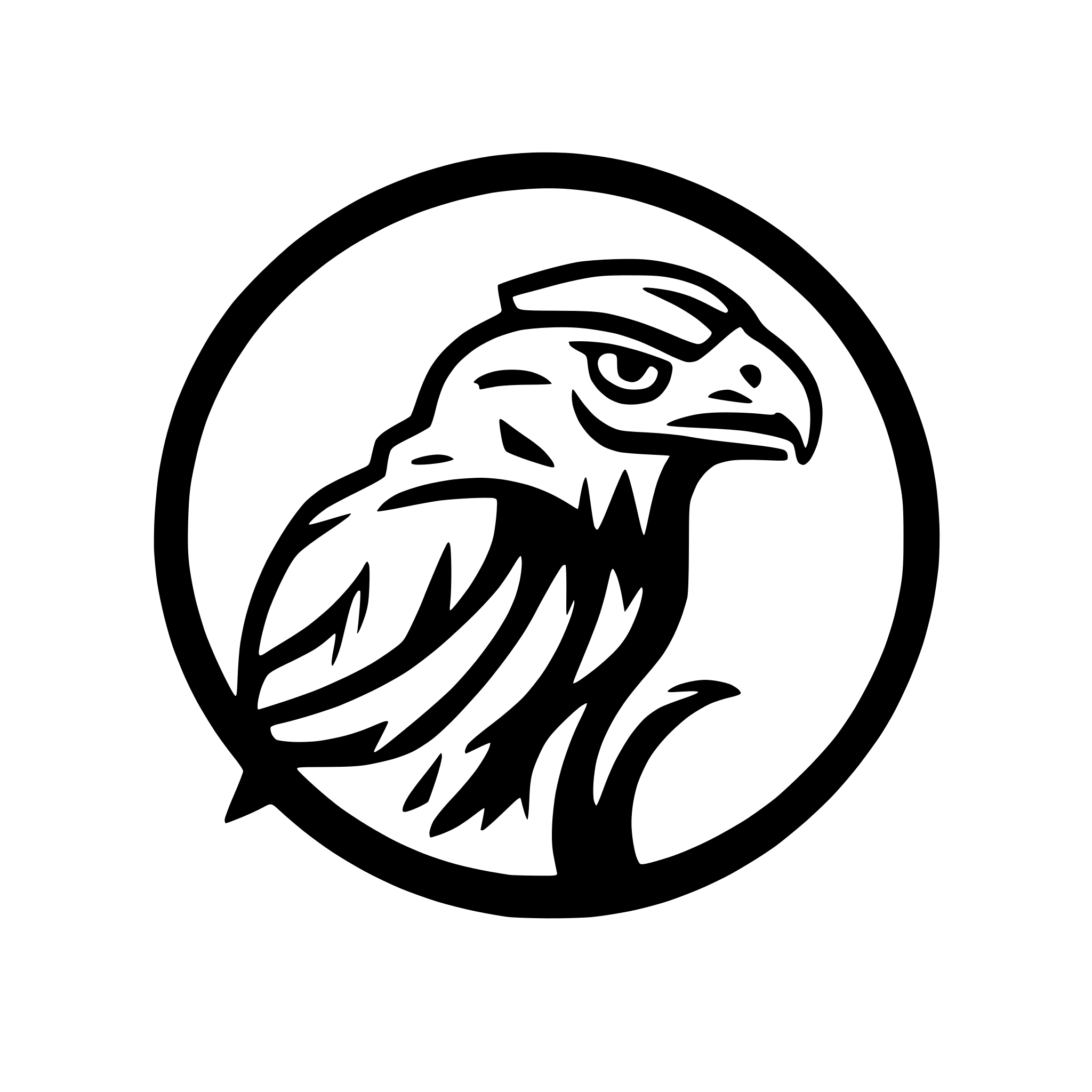 AI-generated SVG of 'hawk'