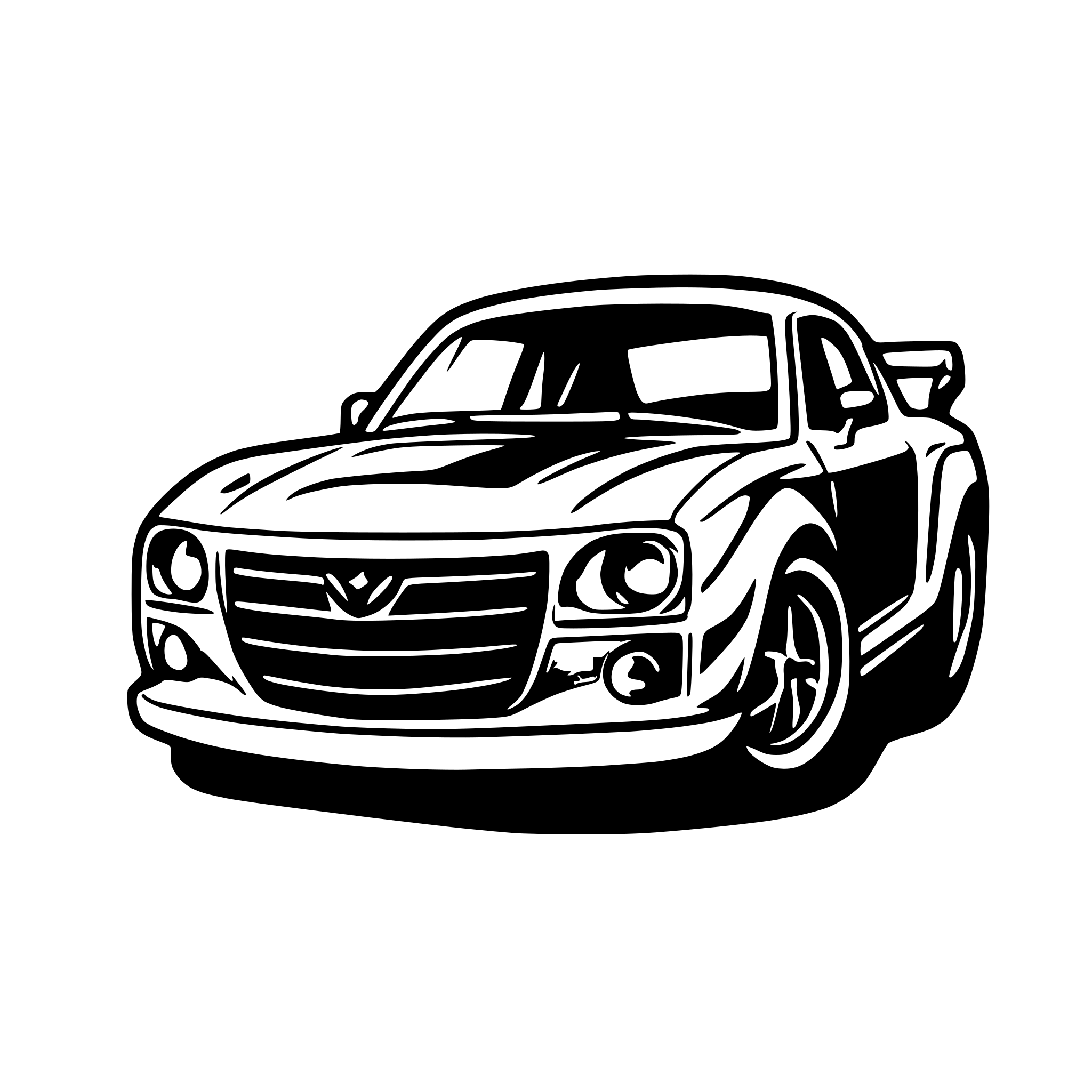 AI-generated SVG of a mazda rx-3 logo