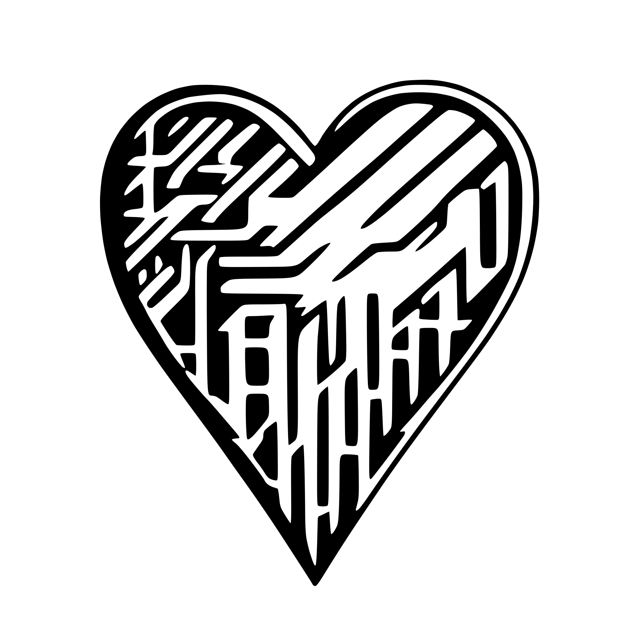 AI-generated SVG of a pulse line heart and wirless