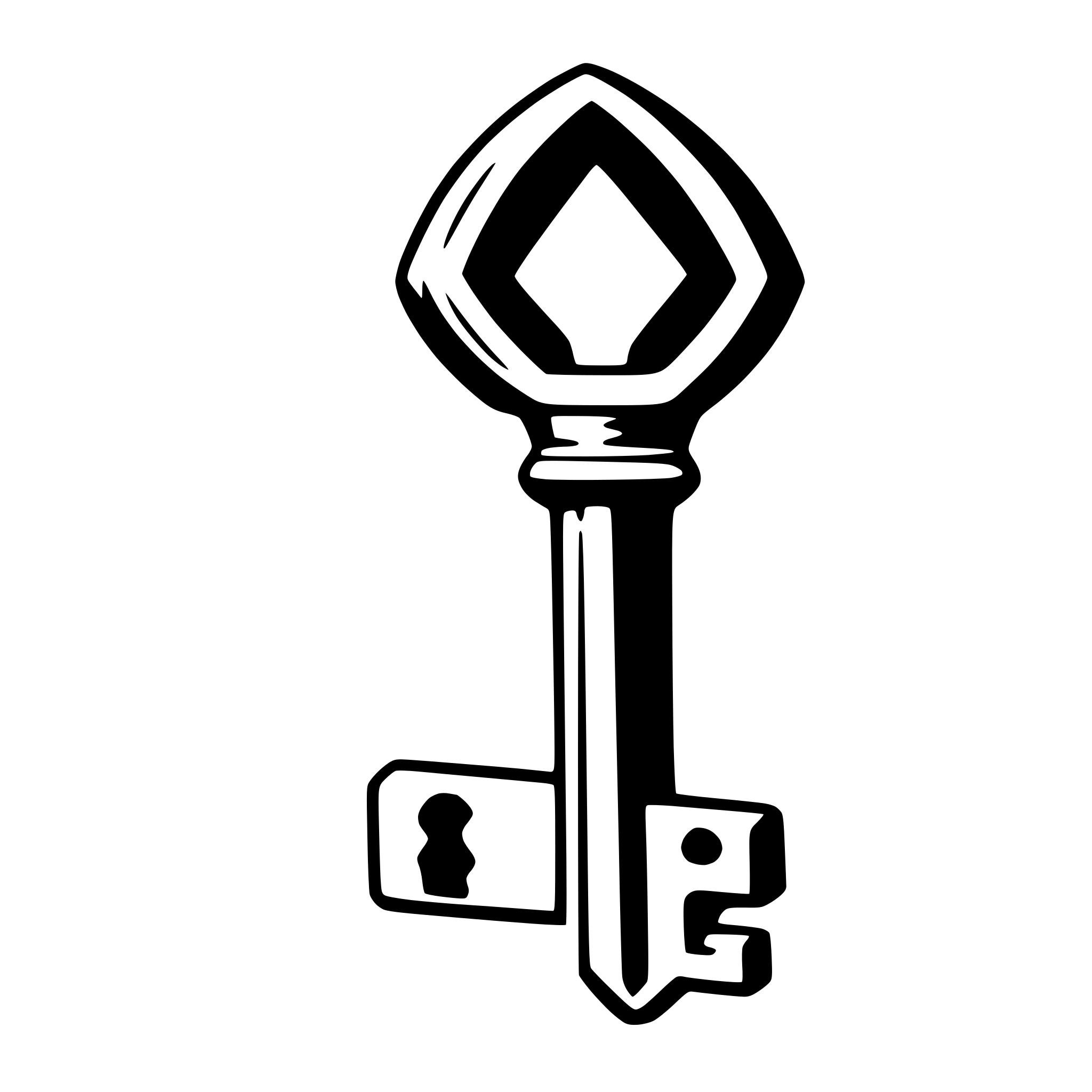 AI-generated SVG of 'key'