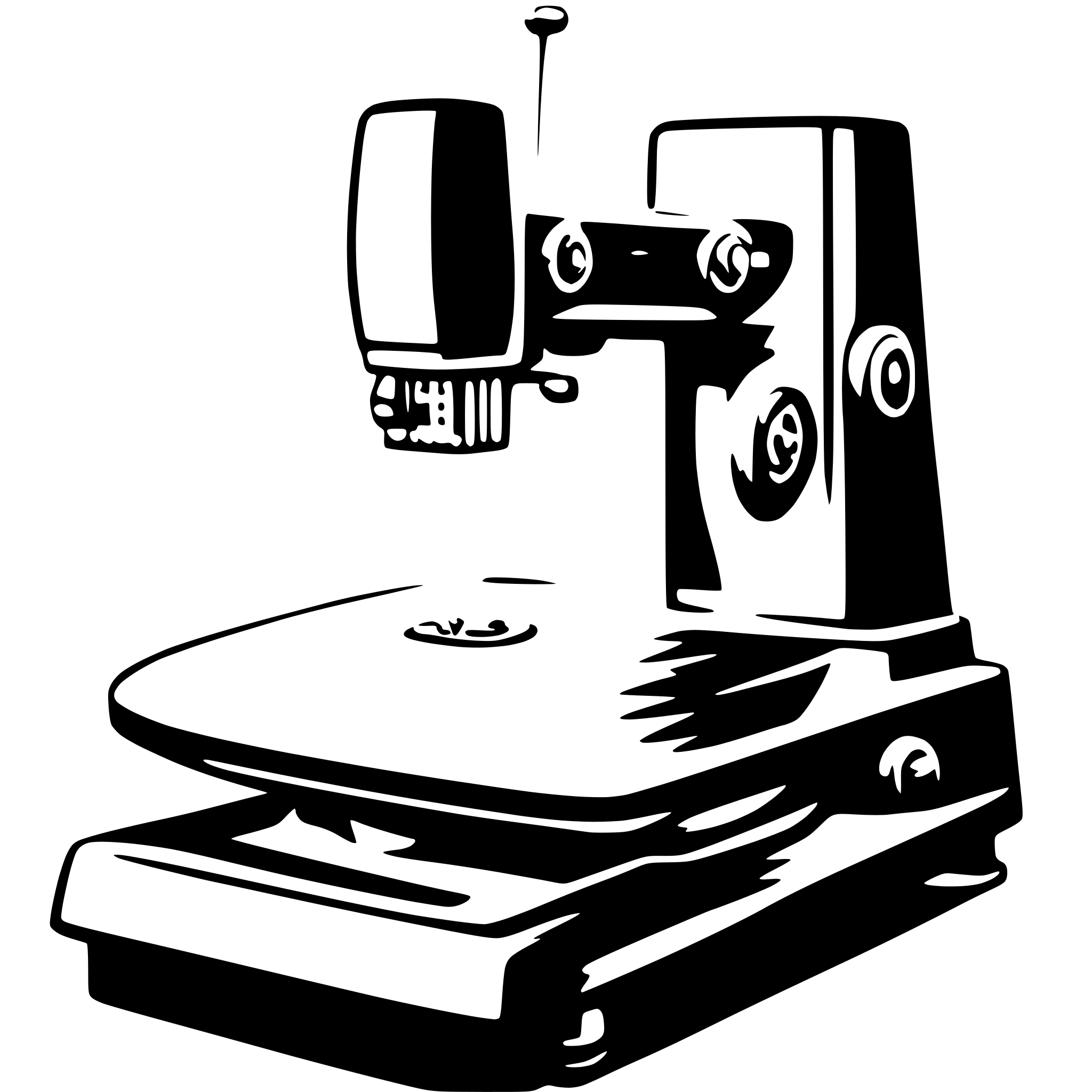 AI-generated SVG of a embroidery machine