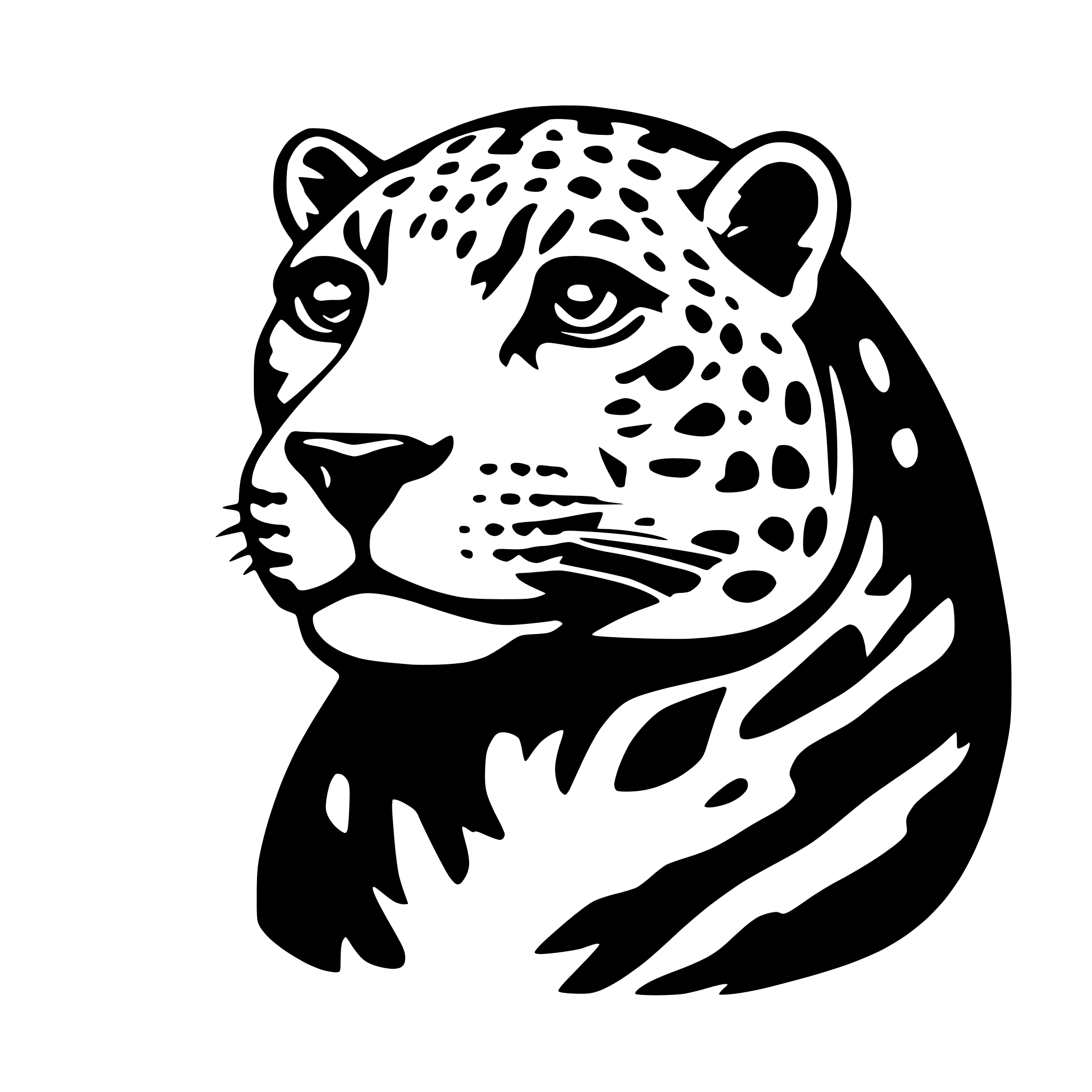 AI-generated SVG of a jaguar