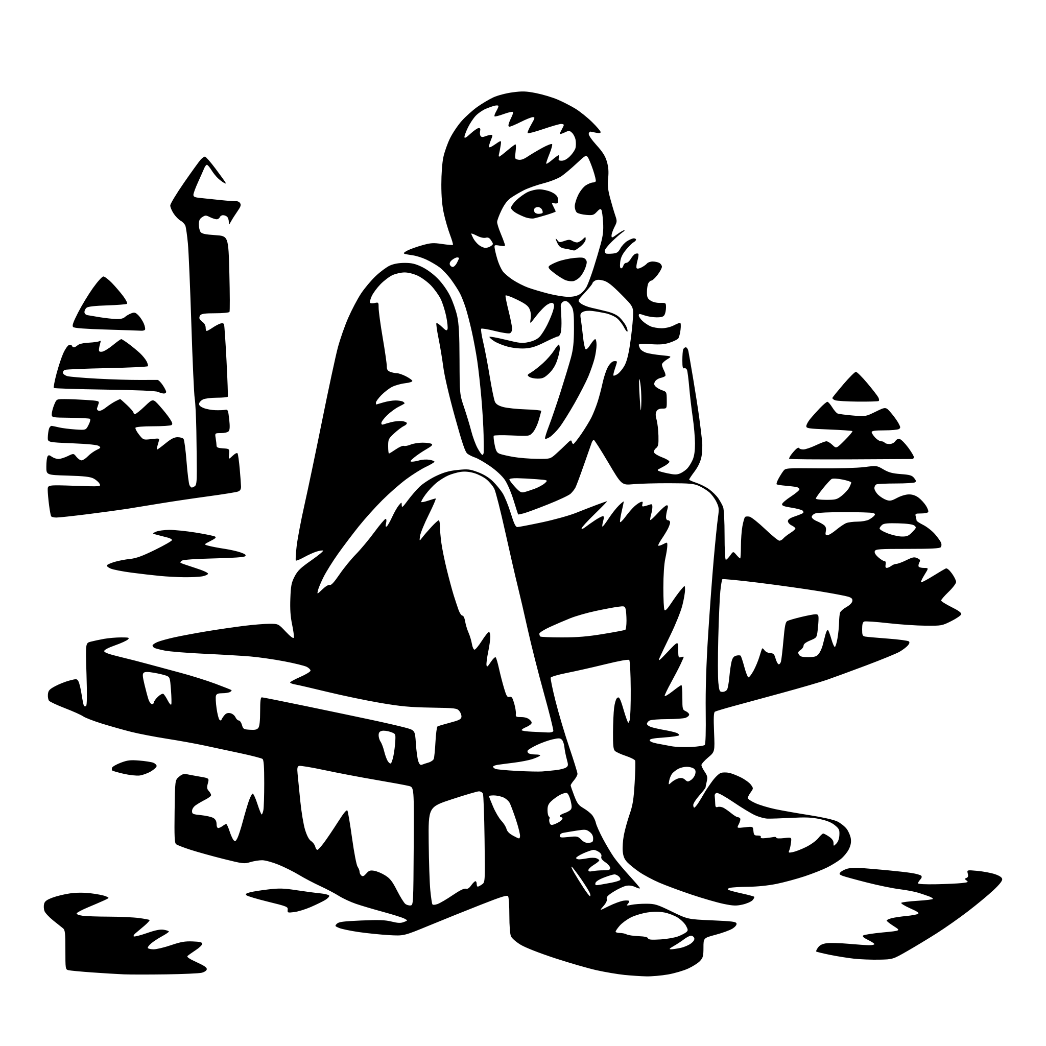 AI-generated SVG of 'sneak'