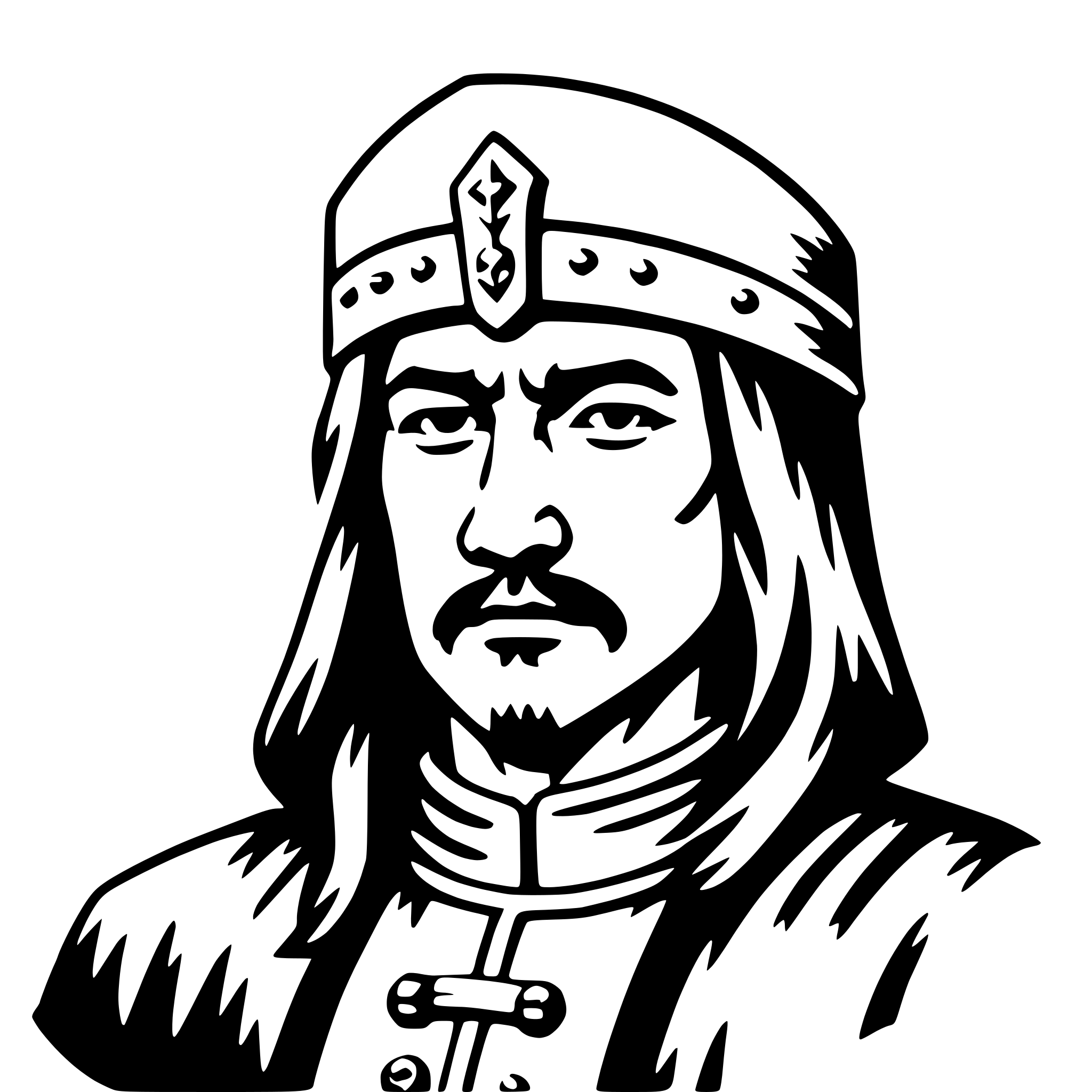 AI-generated SVG of 'genghis khan'