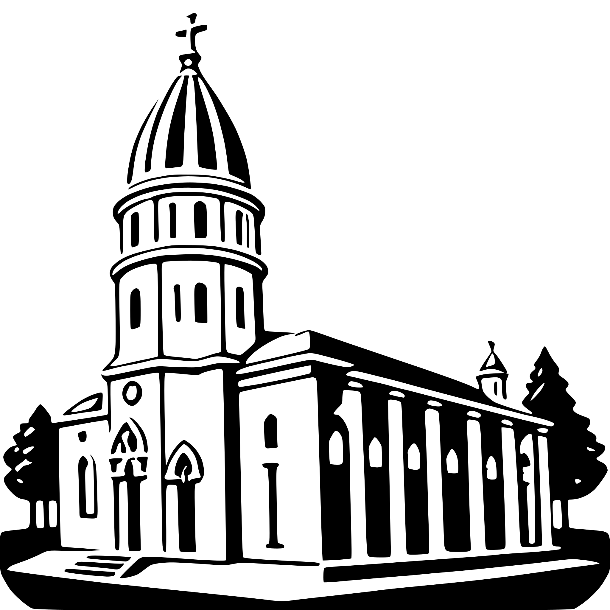 AI-generated SVG of a mark's basilica