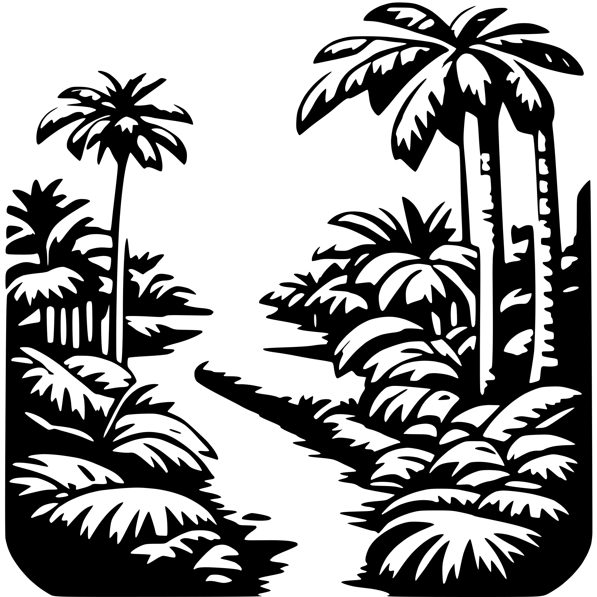 AI-generated SVG of 'jungle'