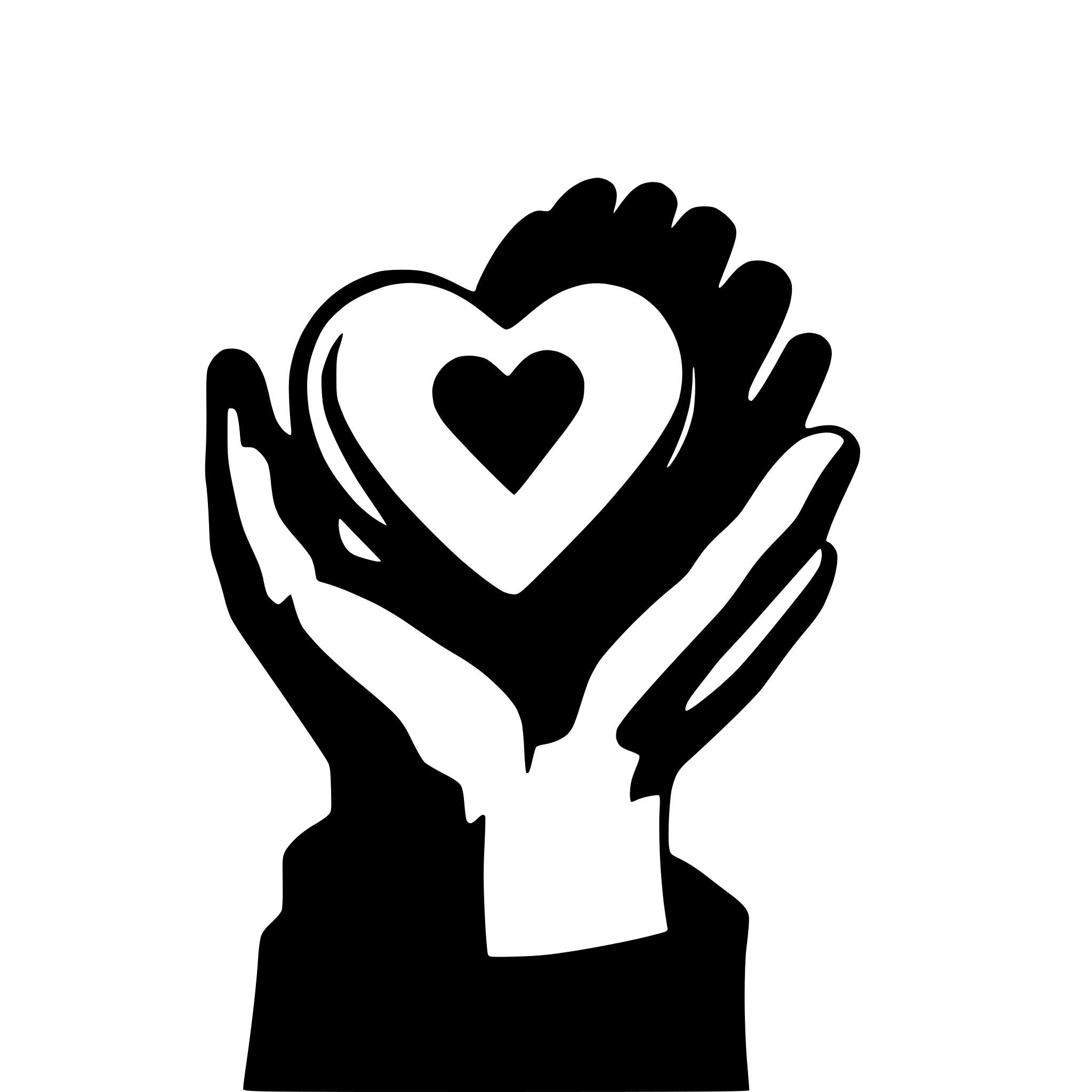 AI-generated SVG of 'two hands holding a heart'