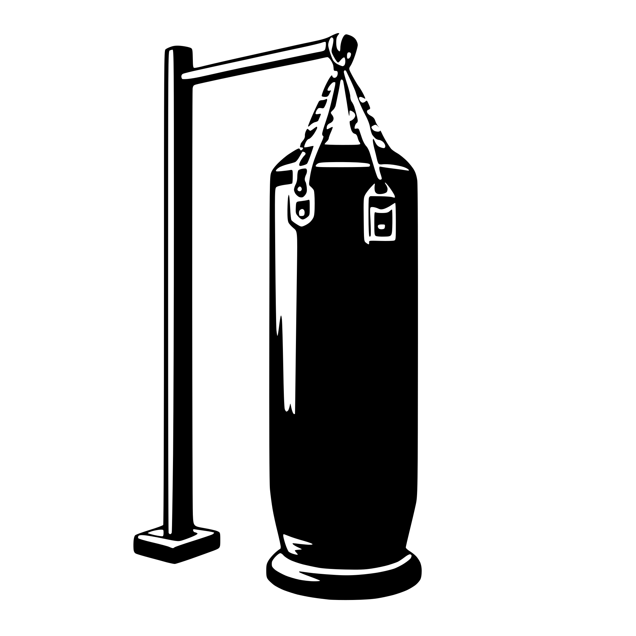 AI-generated SVG of a punching bag