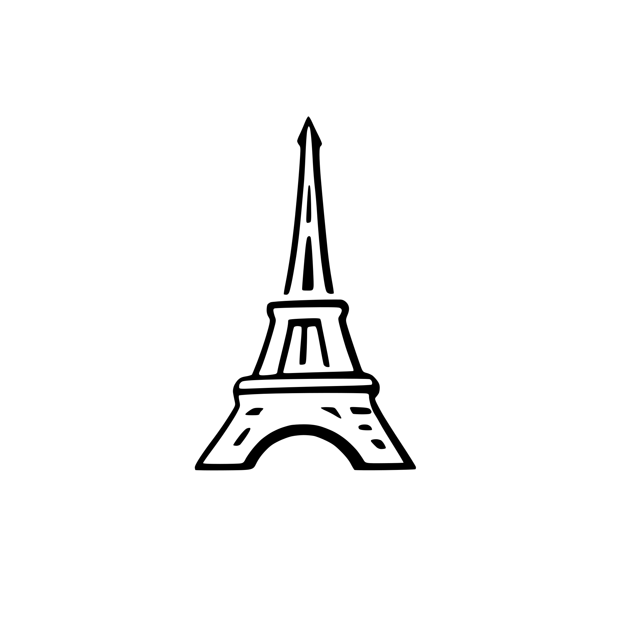 AI-generated SVG of a eiffel tower