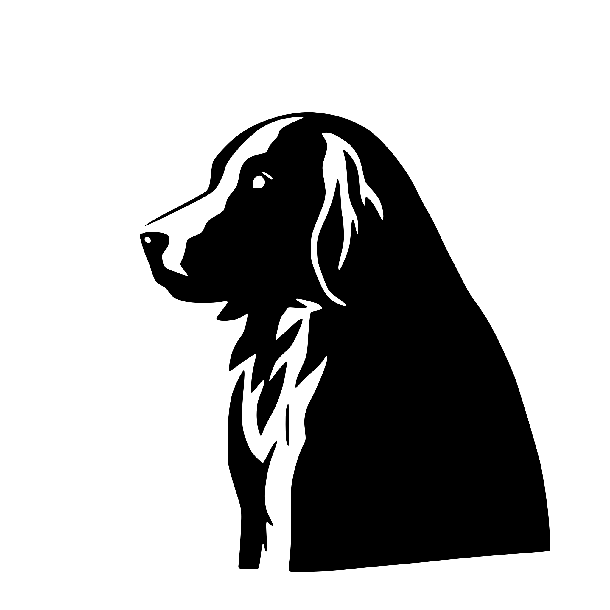 AI-generated SVG of 'newfoundland dog silhouette'