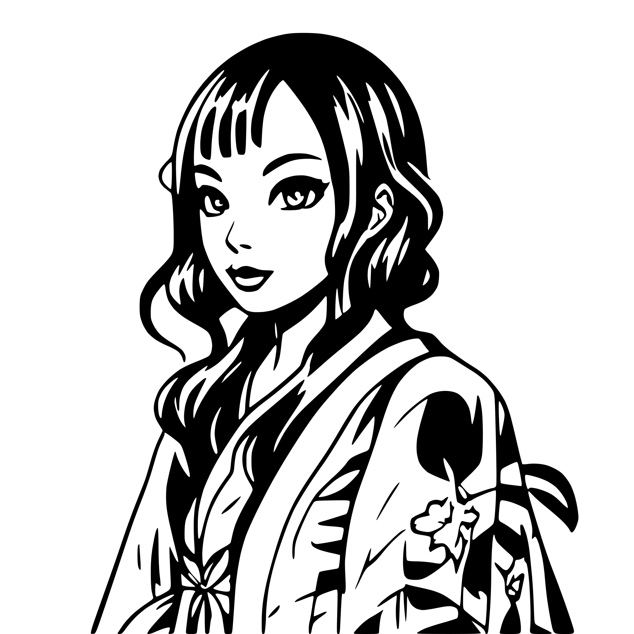 AI-generated SVG of a Octopus ukiyoe style