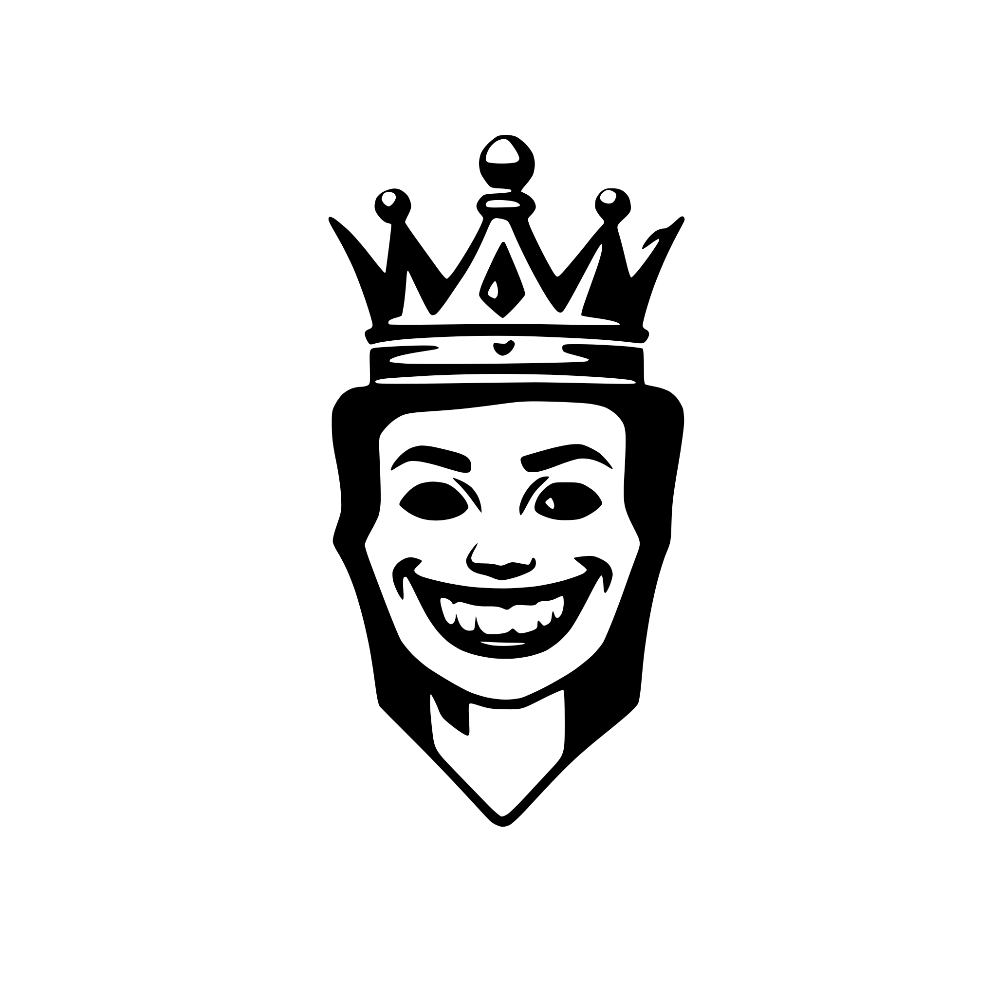 AI-generated SVG of a dental single unit crown symbolic