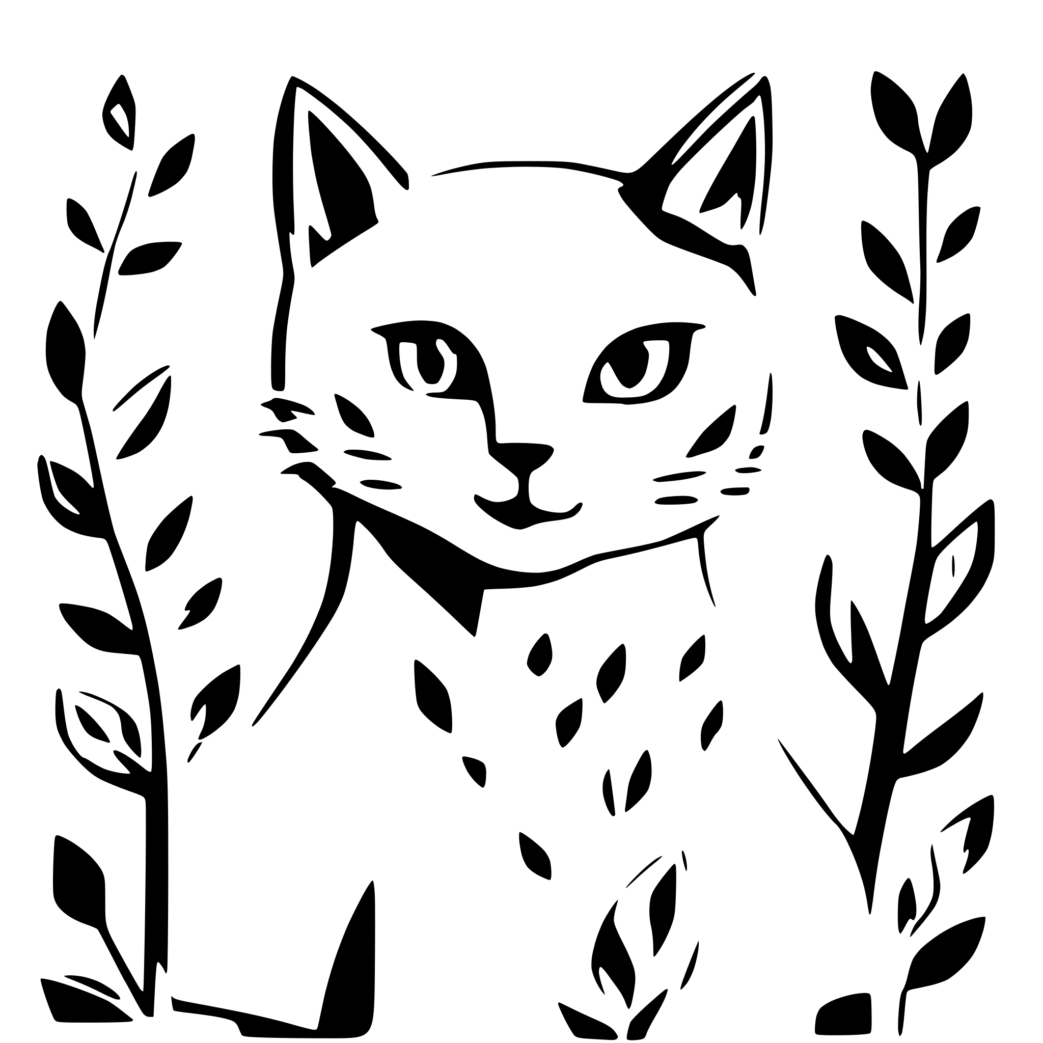 AI-generated SVG of a cat
