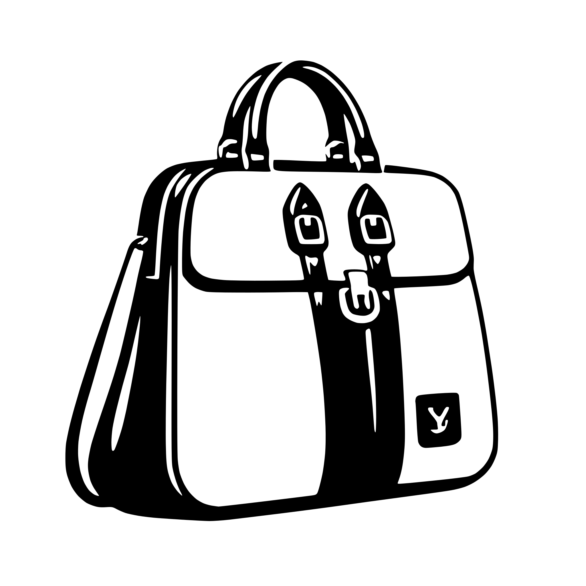 AI-generated SVG of a handbag
